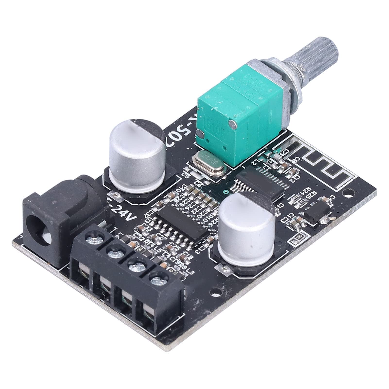 Zk 502L Bluetooth Power Amplifier Board 5.0 Stereo Audio Receiver Channels Digital Audio Amplifier Module For Diy Speakers 5 24V