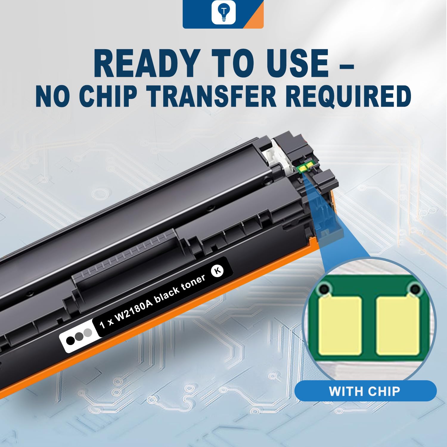 218A Toner Cartridges 4 Pack (With Chip) Compatible Replacement For Hp 218 A W2180A 218X W2180X Work With Color Laserjet Pro 320