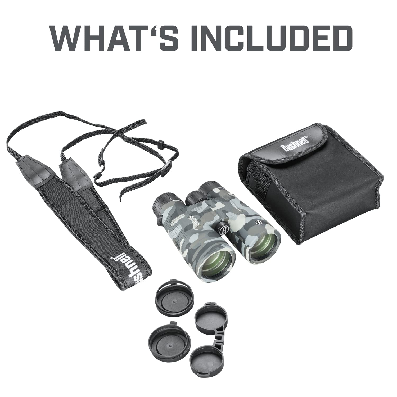 Bushnell Blackout Camo 10X42 Binoculars For Adults, Binoculars For Hunting, Bird Watching, Boating