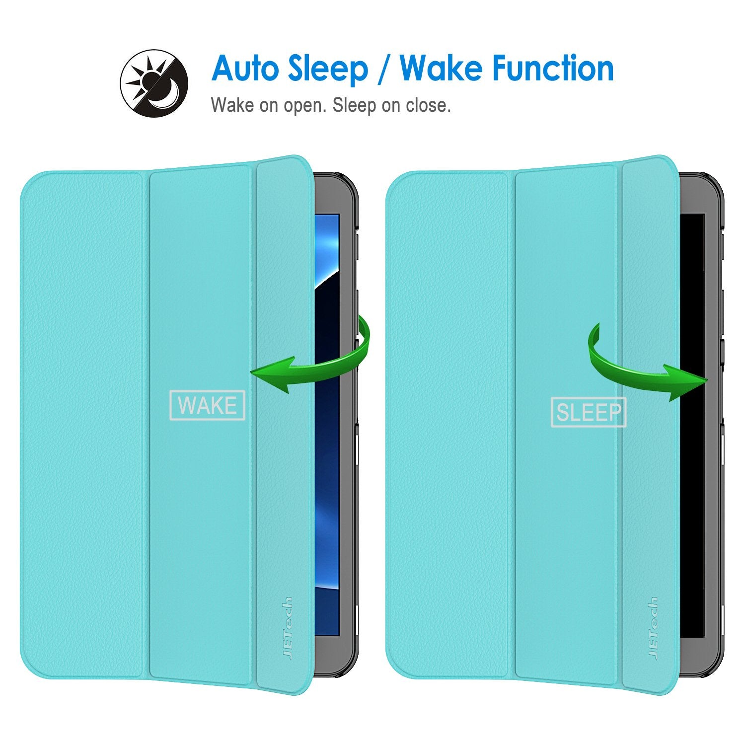 Jetech Case For Samsung Galaxy Tab A 10.1 2016 (Sm-T580 / T585, Not For 2019 Model), Smart Cover With Auto Sleep/Wake (Blue)