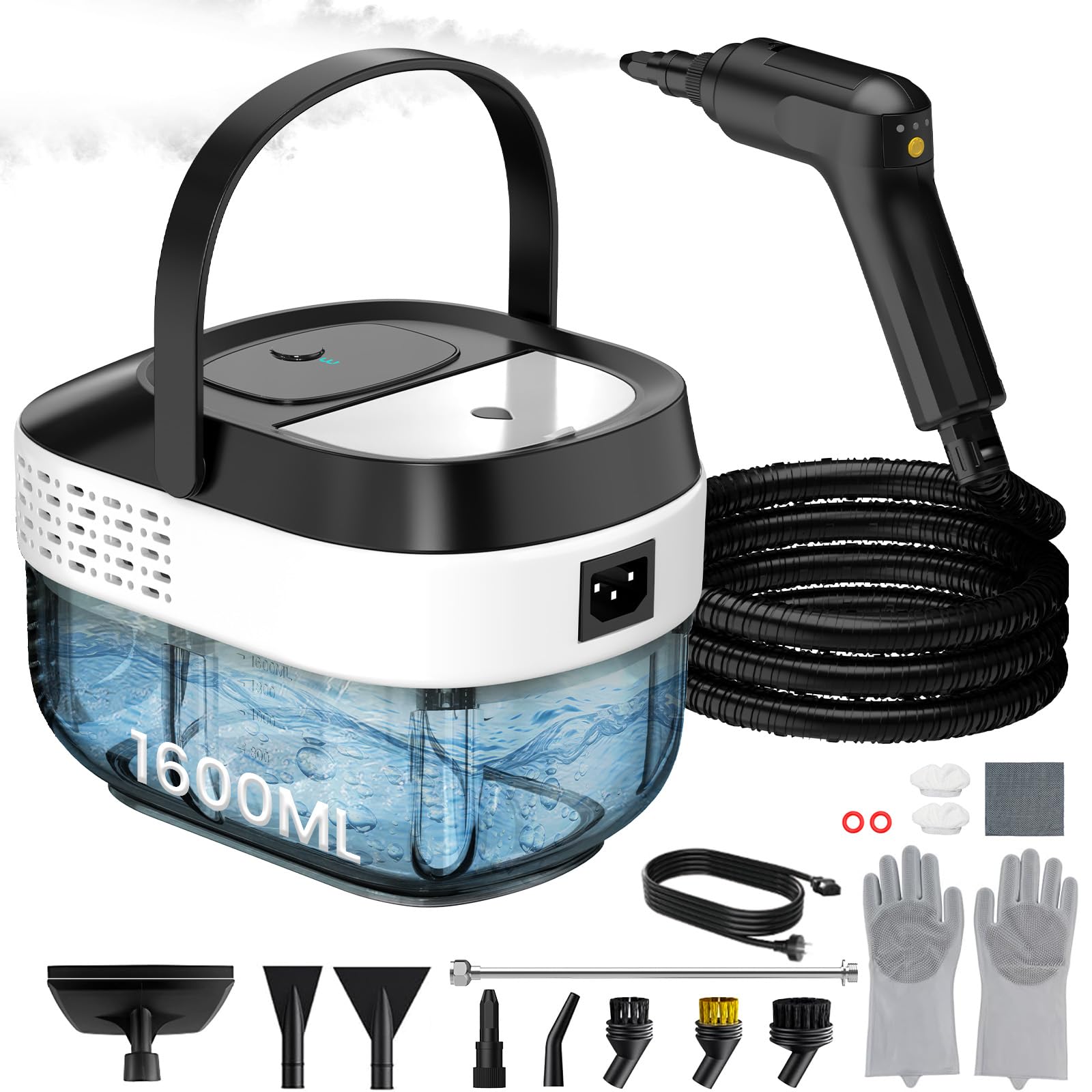 Granarbol Steam Cleaner, 1600ML Handheld Steamer for Home Car Cleaning