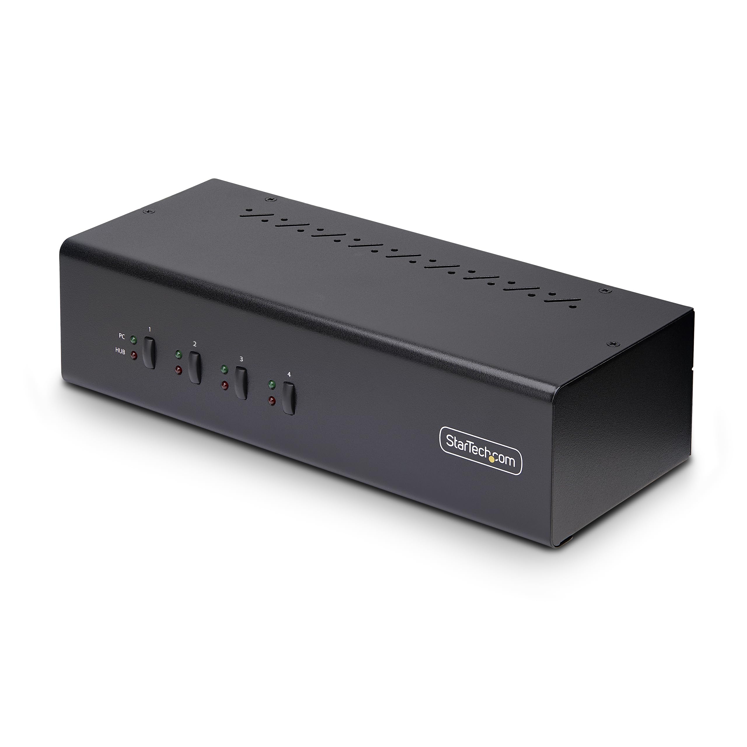 4-Port Dual-Monitor Displayport Kvm Switch, 4K 60Hz, 2X Usb 5Gbps Hub Ports, 2X