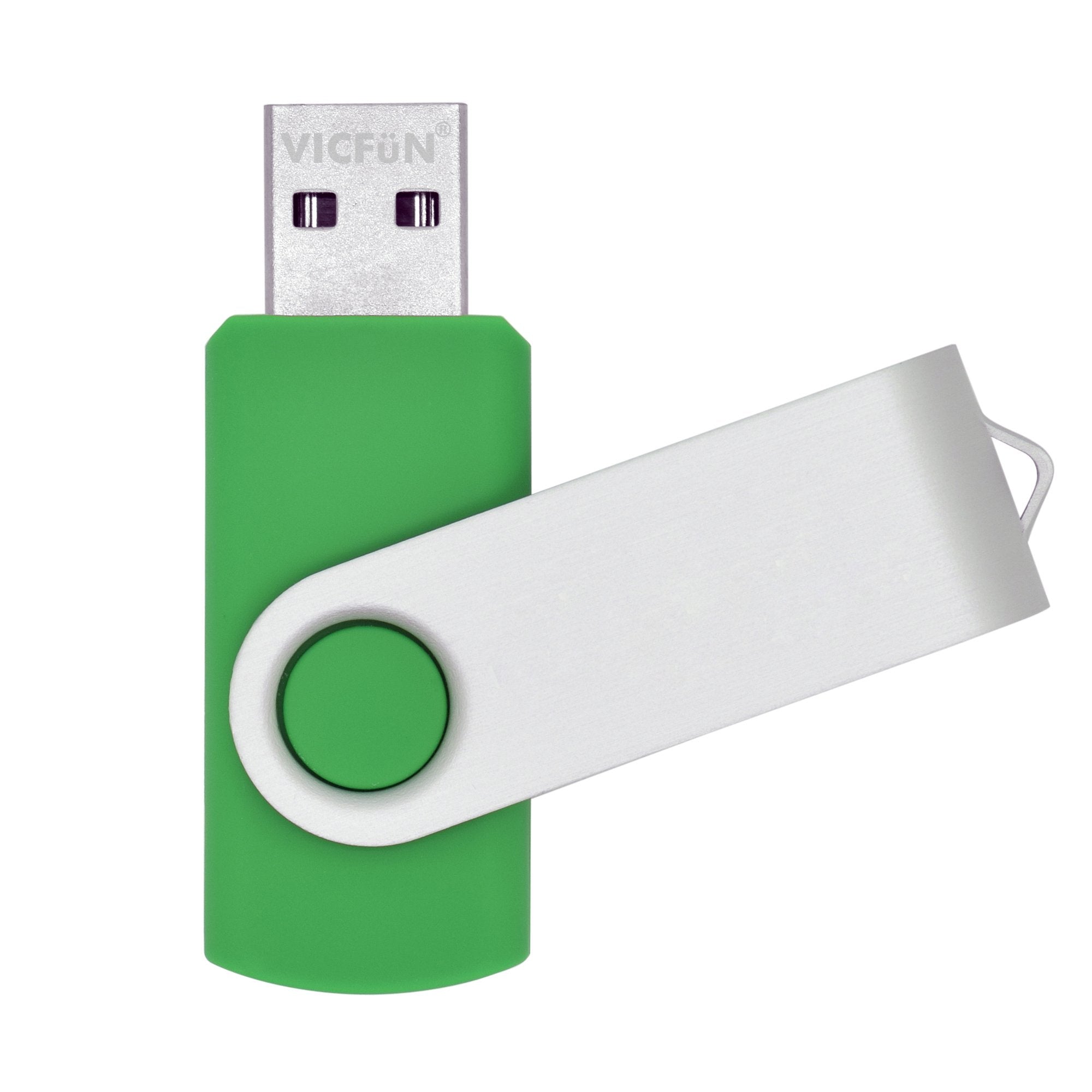 Vicfun 10 Pack 8Gb Usb Flash Drives Usb 2.0 8Gb Usb Memory Stick Pen Drive Green