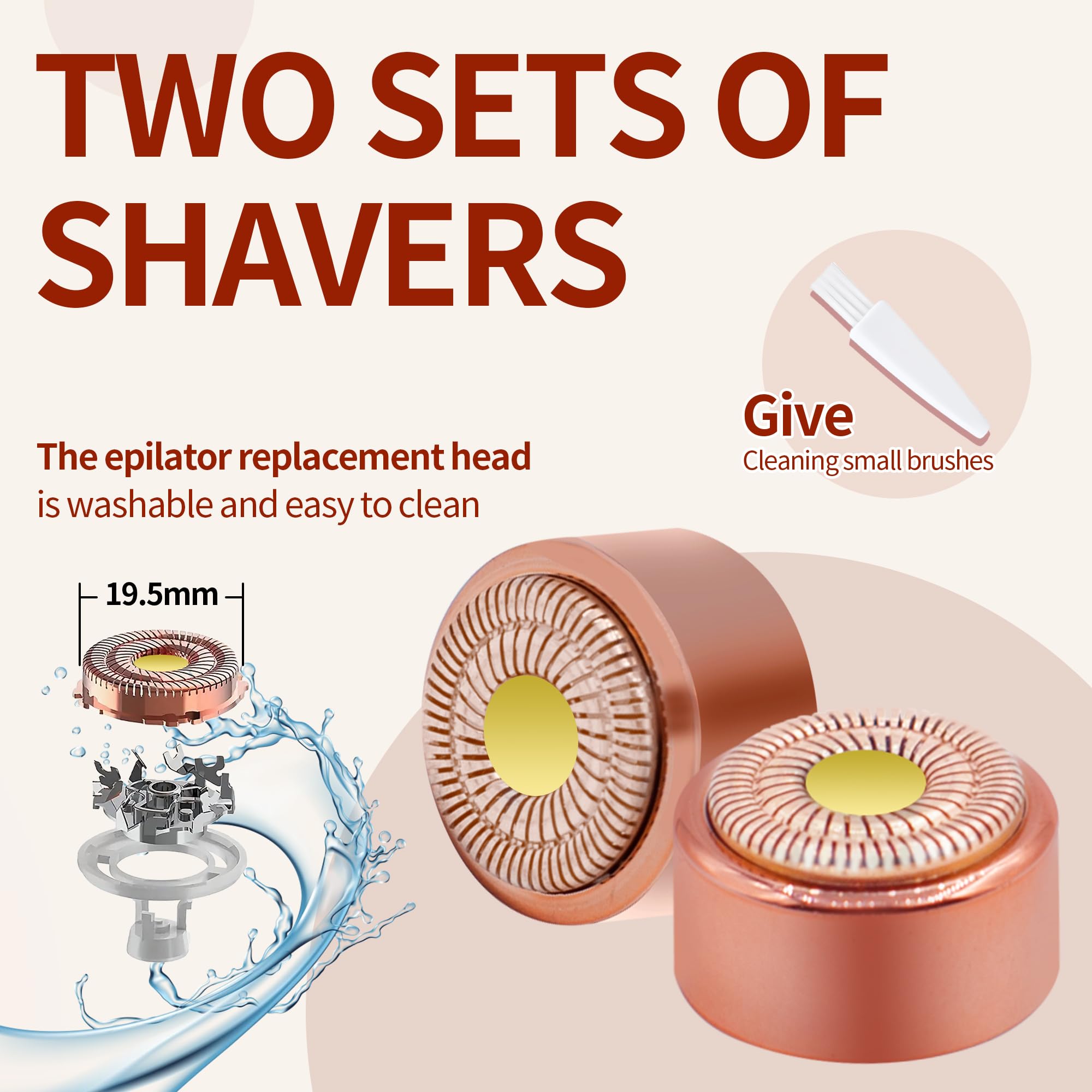 For Flawless Replacement Heads Gen 3   Finishing Touch Flawless Facial Hair Remover Replacement Blades For Women, Shaver & Razor