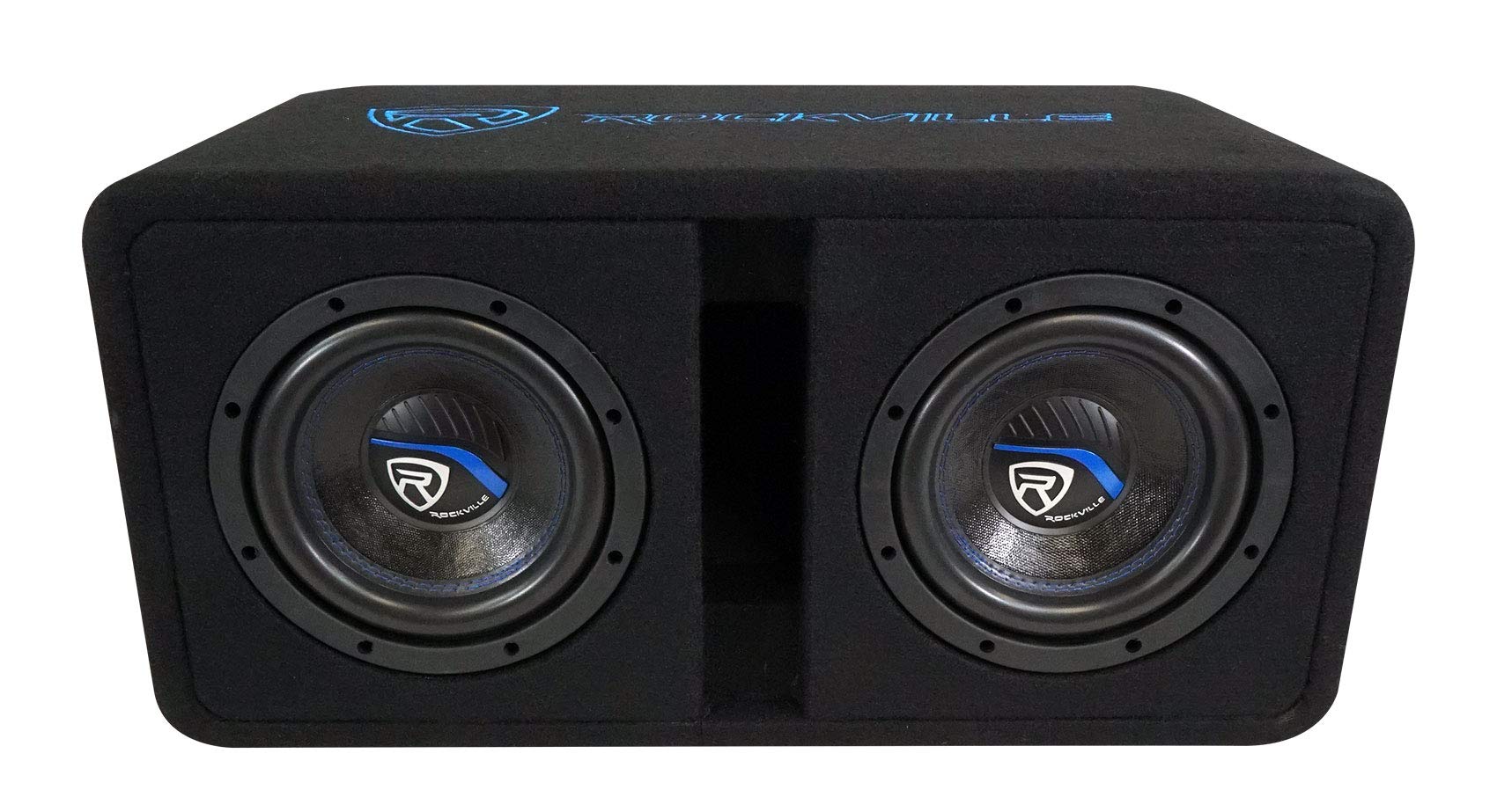 Rockville Dv8K52 Dual 8 K5 1600W Car Subwoofers+Vented Sub Enclosure Box/2 Ohm