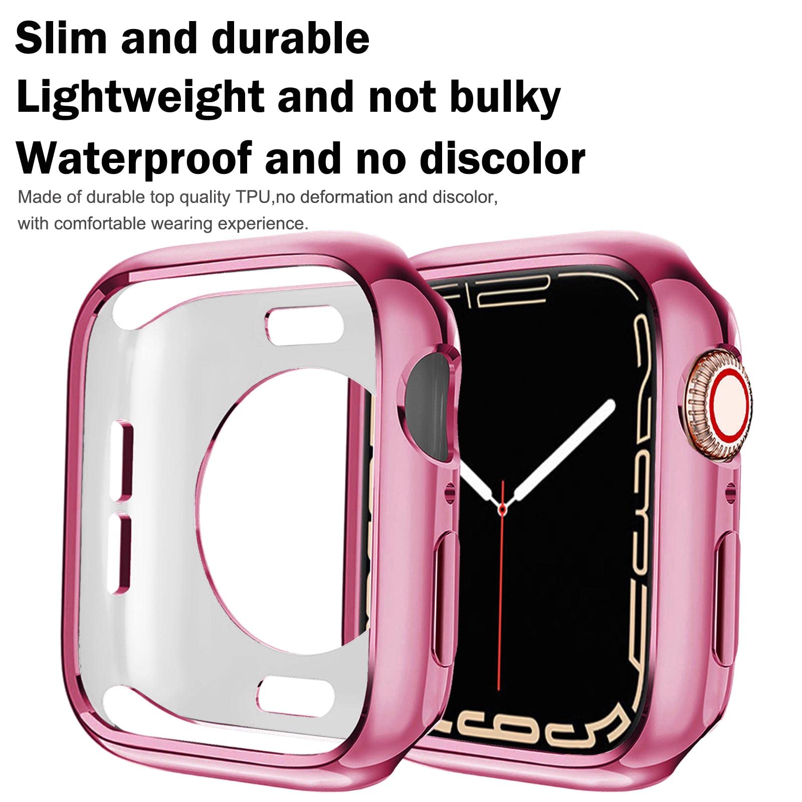 Botomall Compatible With Apple Watch Bumper Case 42Mm Series 3 2 Soft Flexible Tpu Thin Lightweight Protective Cover For Iwatch
