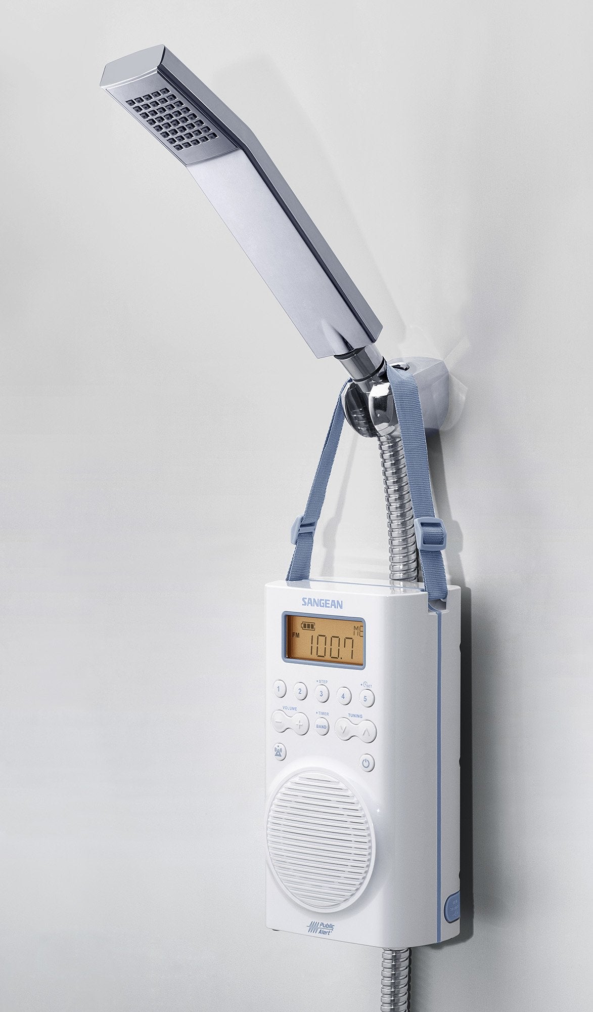 Sangean H205 Am/Fm Weather Alert Waterproof Shower Radio White 6.14X 4.01X 9.72