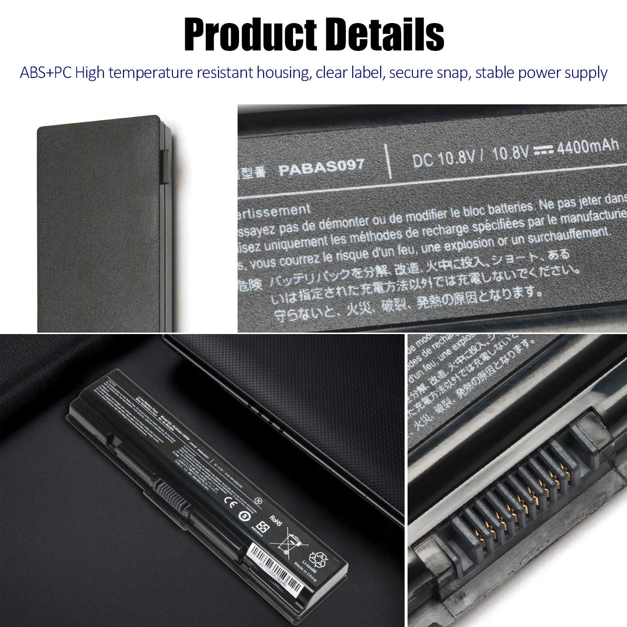 New Pa3534U 1Brs   Pa3533U 1Brs   Pa3533U 1Bas   Pa3534U 1Bas Laptop Battery For Toshiba Satellite A200 A210 A300 A350 A355 L300
