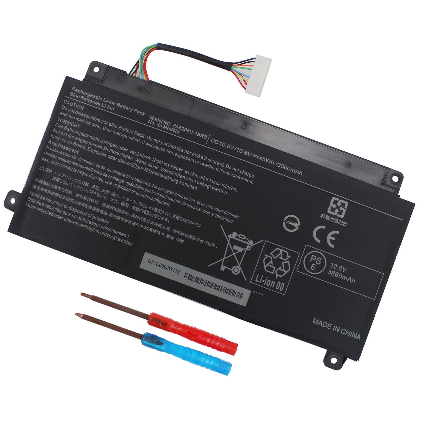Pa5208U 1Brs Battery For Toshiba Chromebook 2 Cb30 Cb35 Cb35 B3330 Cb35 B3340 Cb35 C3300 Cb35 C3350 Satellite P55W P55W C5200X P