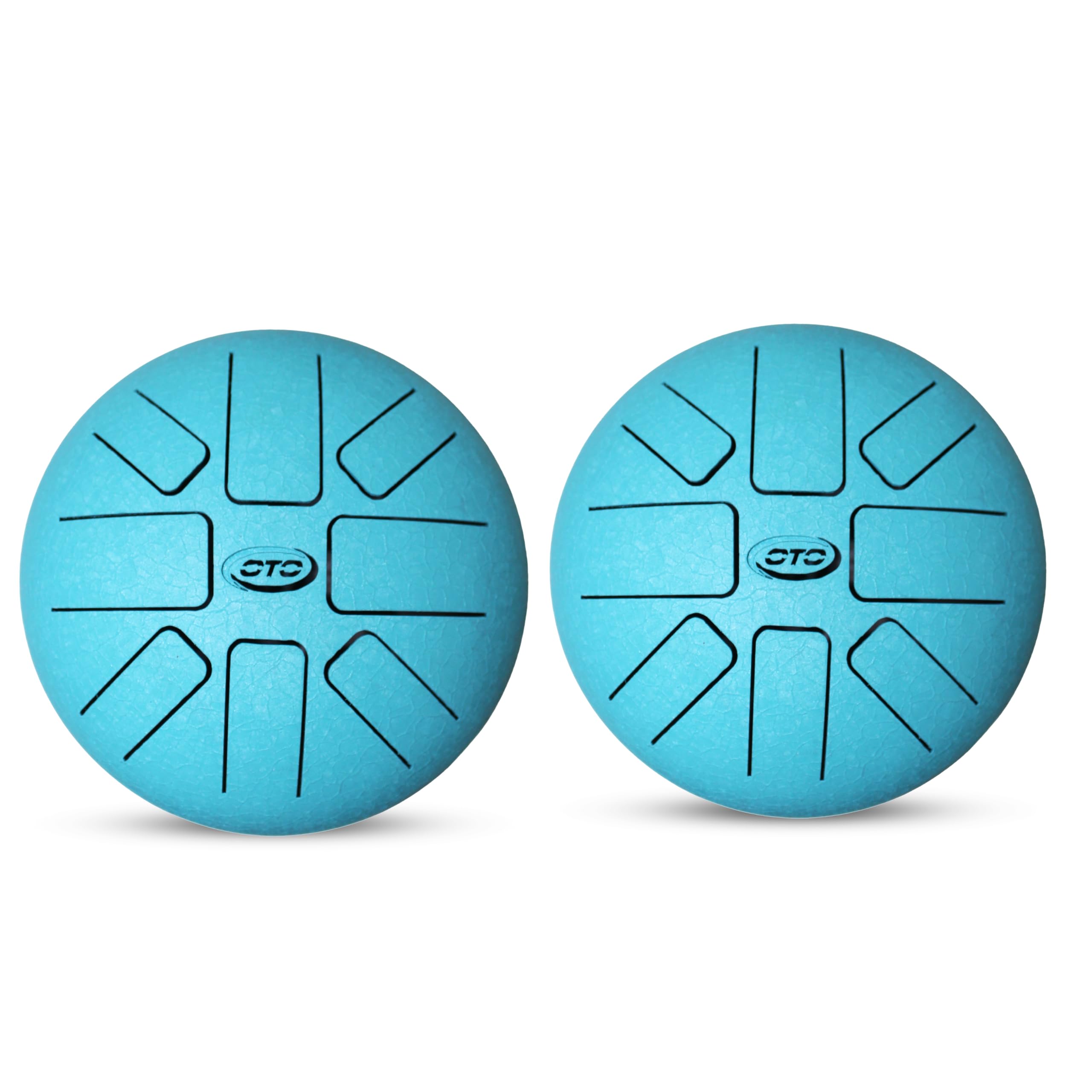 Oto Steel Tongue Drum, Teal Blue, 2 Pieces