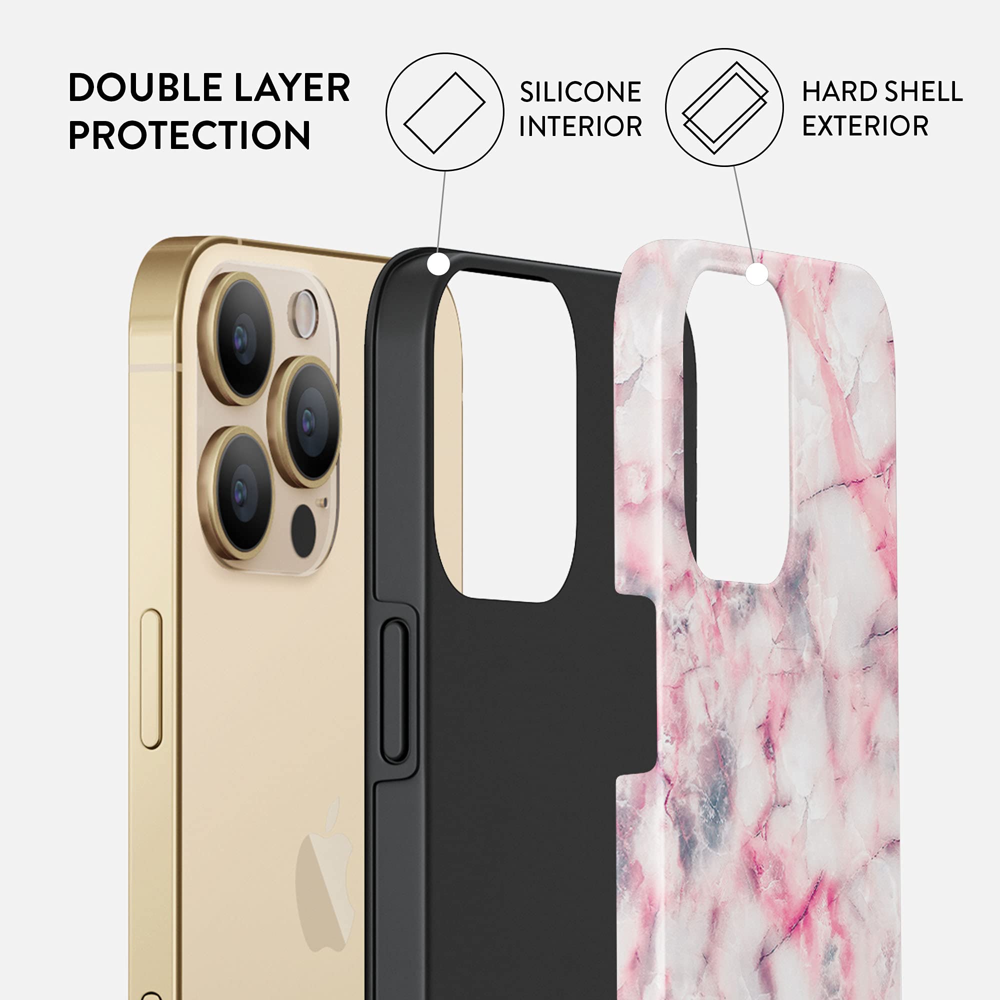Burga Case For Iphone 14 Pro Max   Max Protective, Cute, Aesthetic, Trendy, Pattern Phone Cover, Fall Collection   Fits Apple Ip
