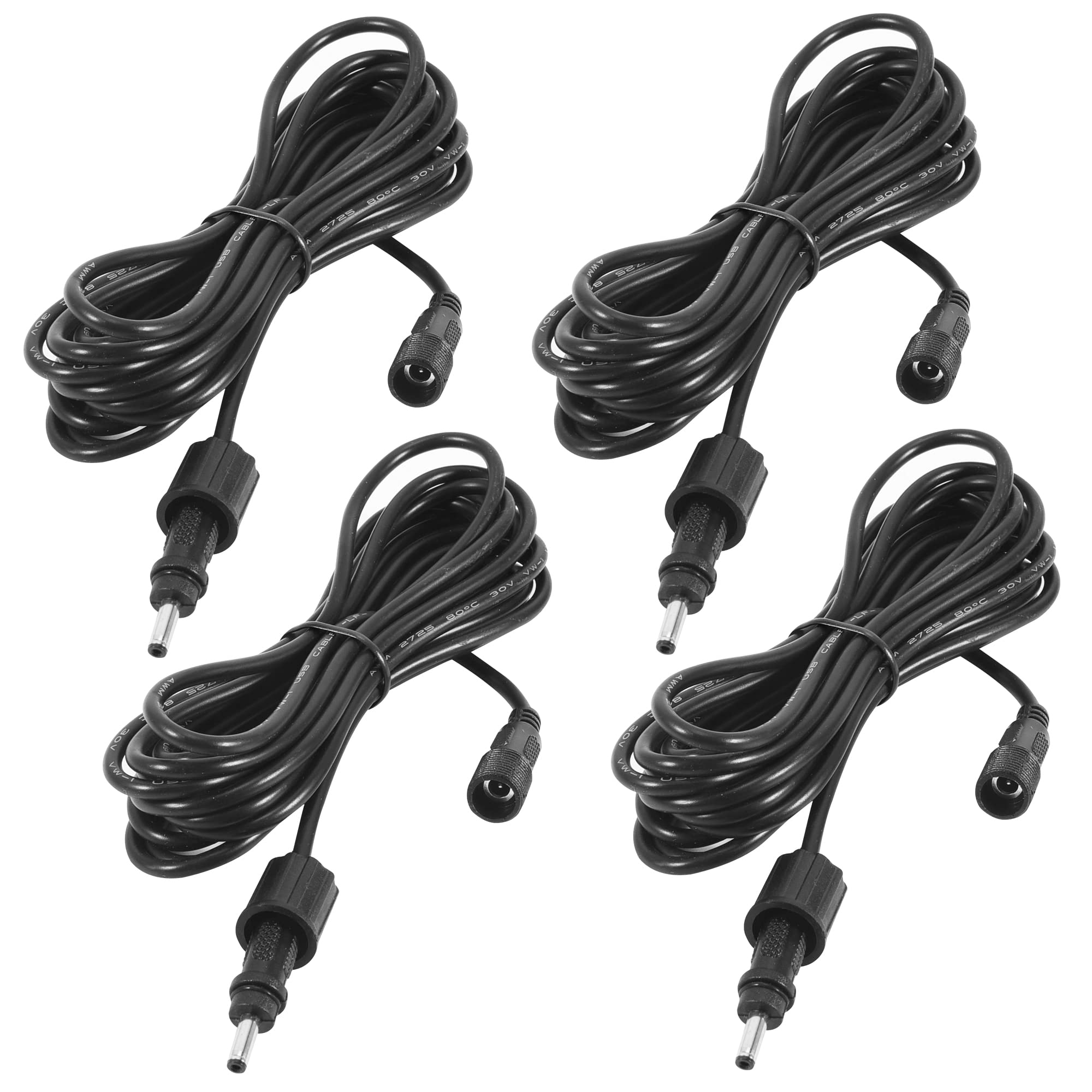 Waterproof Solar Extension Cable, 10 ft + 10 ft +10 ft +10 ft, 22AWG, Extender Wires Cords for Solar Water Fountain Pump, Solar 