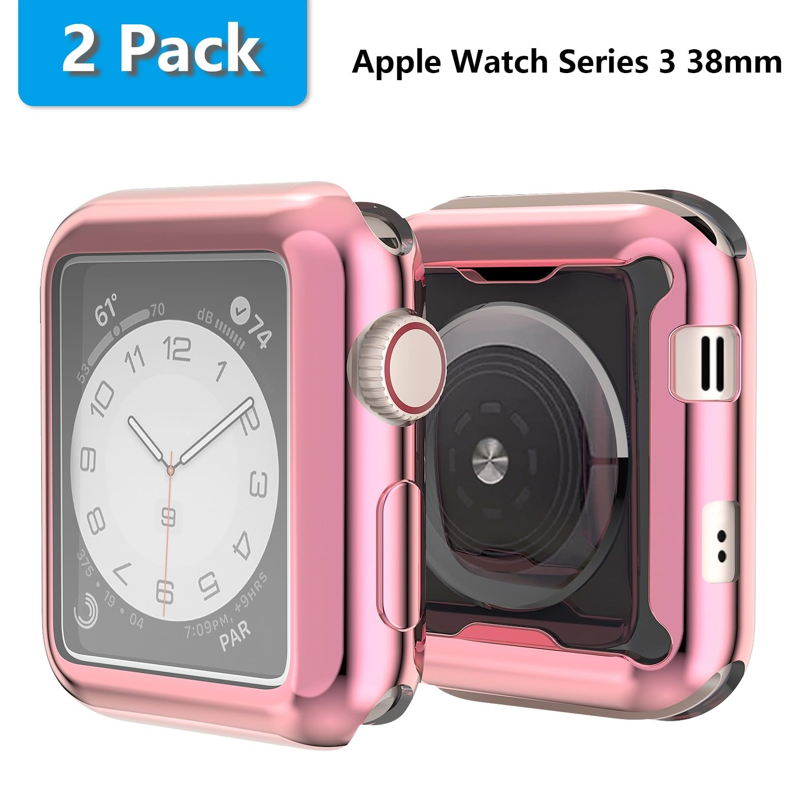Miterv Case For Apple Watch Series 6 /Se/Series 5/Series 4 Screen Protector 44Mm Iwatch Overall Protective Case Tpu Hd Clear Ult