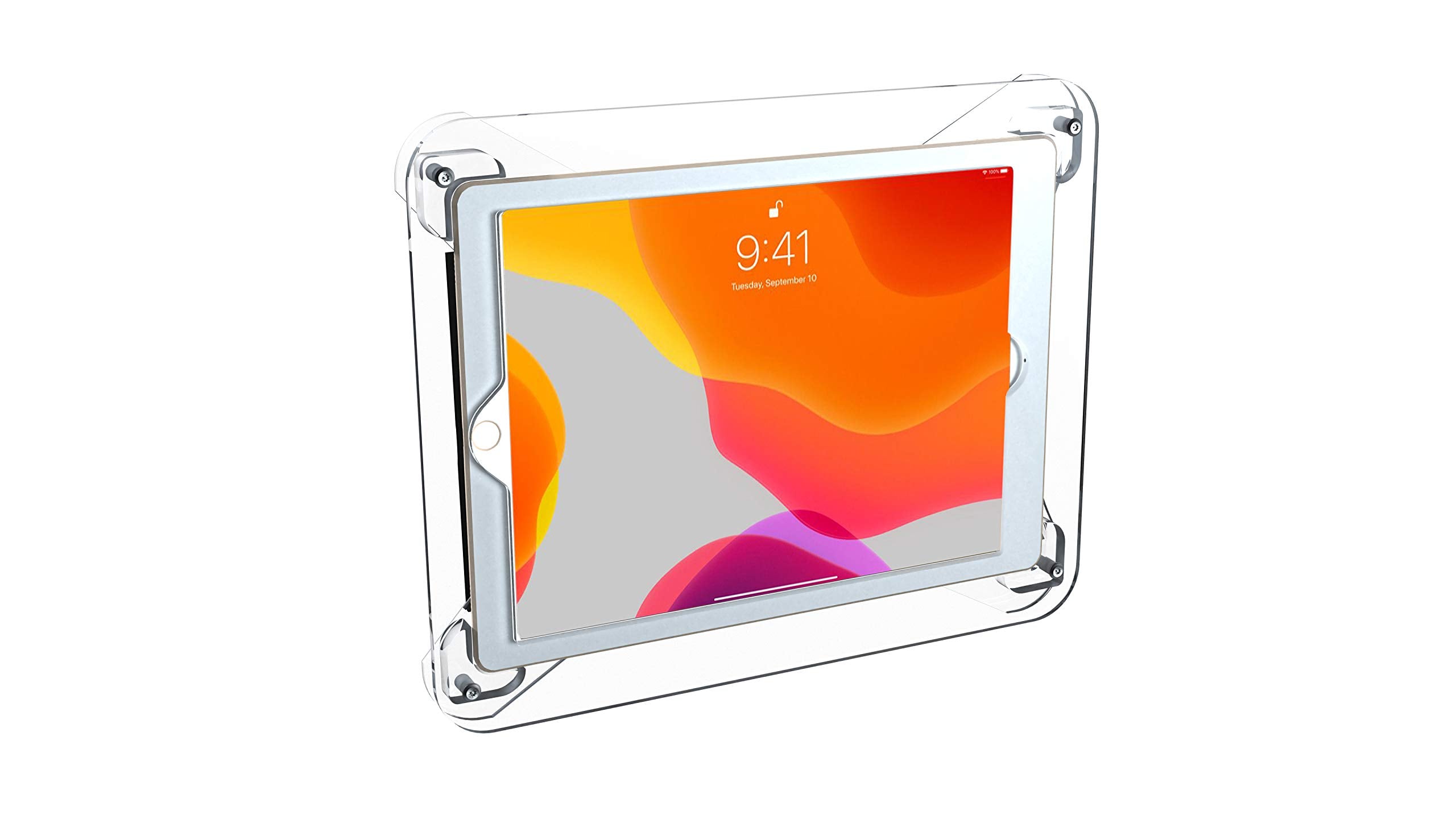 Translucent Acrylic Mount   Cta Premium Translucent Acrylic Security Mount With Heavy Duty Locking Enclosure For Ipad 7Th/ 8Th/