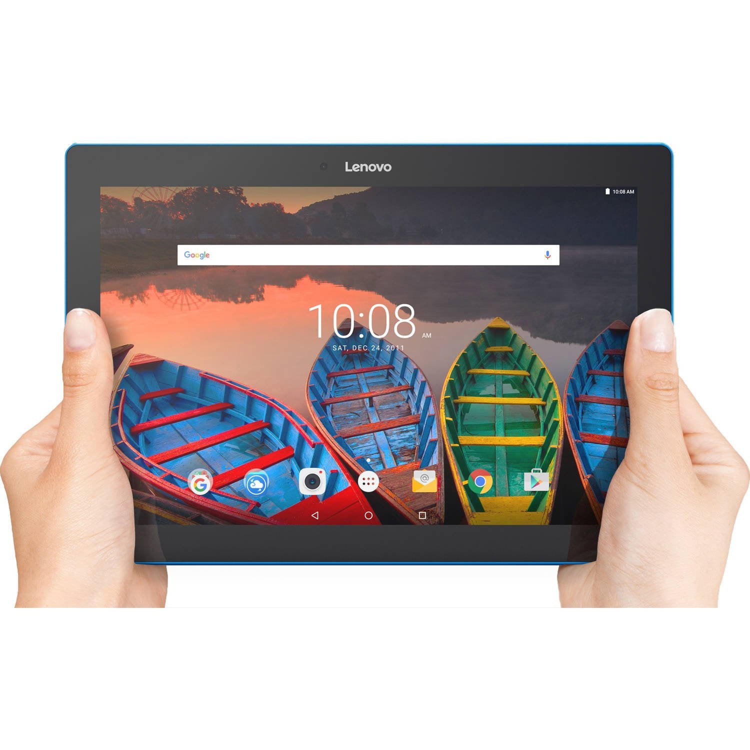 Lenovo Tab 10 Tablet, 10.1'' Hd Touchscreen, Qualcomm Quad Core Processor 1.30Ghz, 1Gb Memory, 16Gb Storage, Wifi, Bluetooth, We