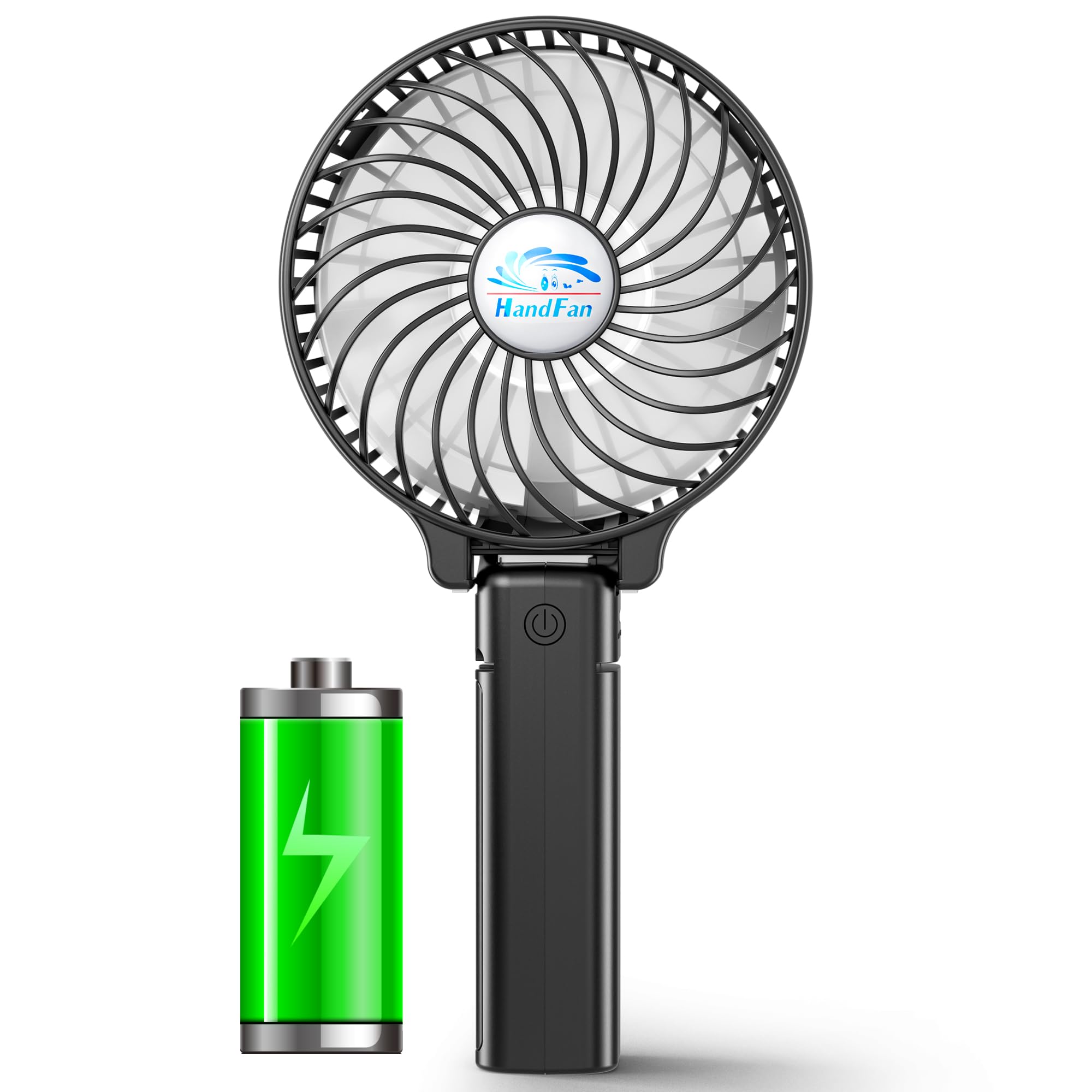 Handfan Portable Fans Battery Operated Handheld Fan Rechargeable With Anti Automatic Working Button & Built In Bracket Usb Desk
