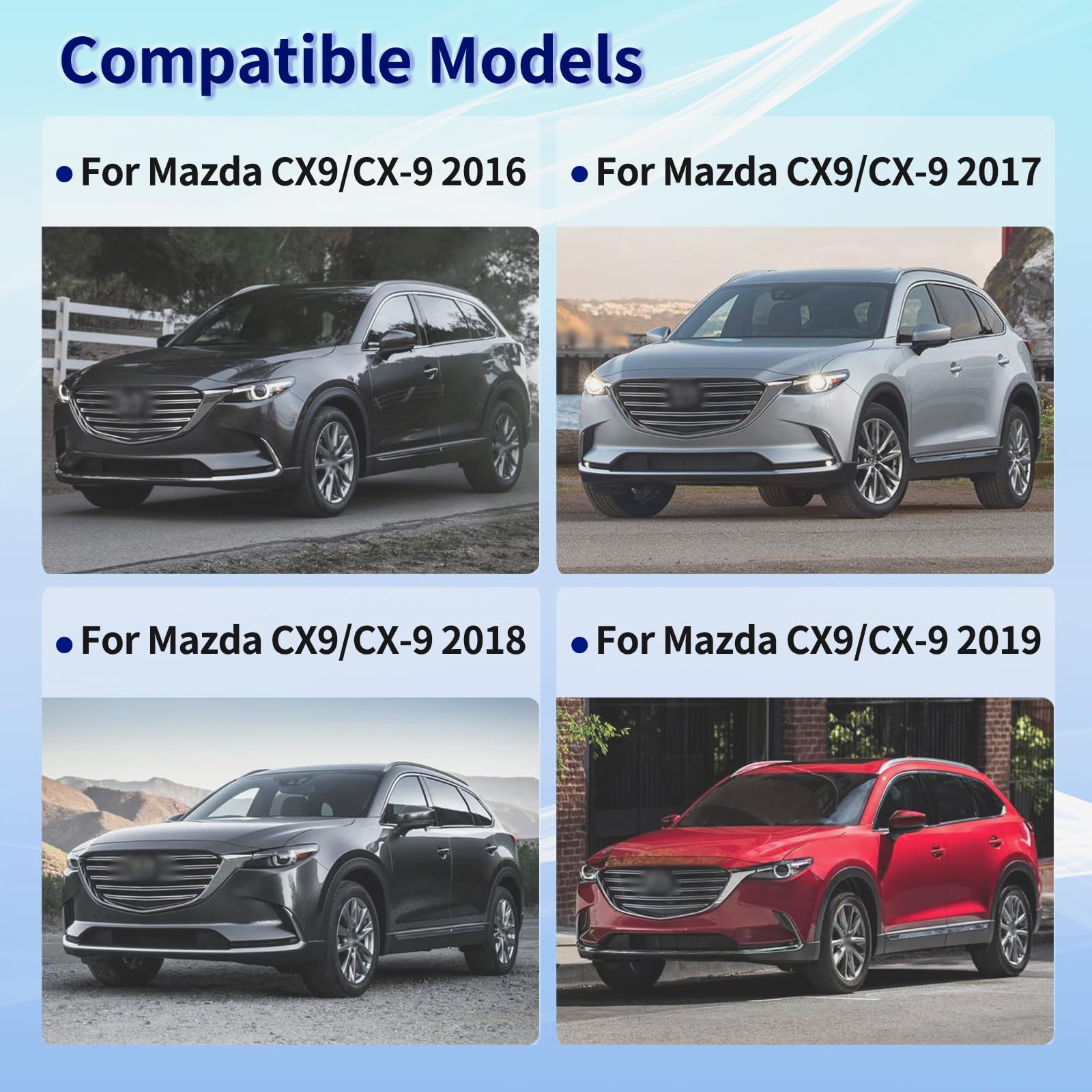 Getfarway 8'' Inch Touch Screen Glass Digitizer Navigation Replacement Fit For Mazda Cx9 Cx 9 2016 2017 2018 2019 Replace# Tk49