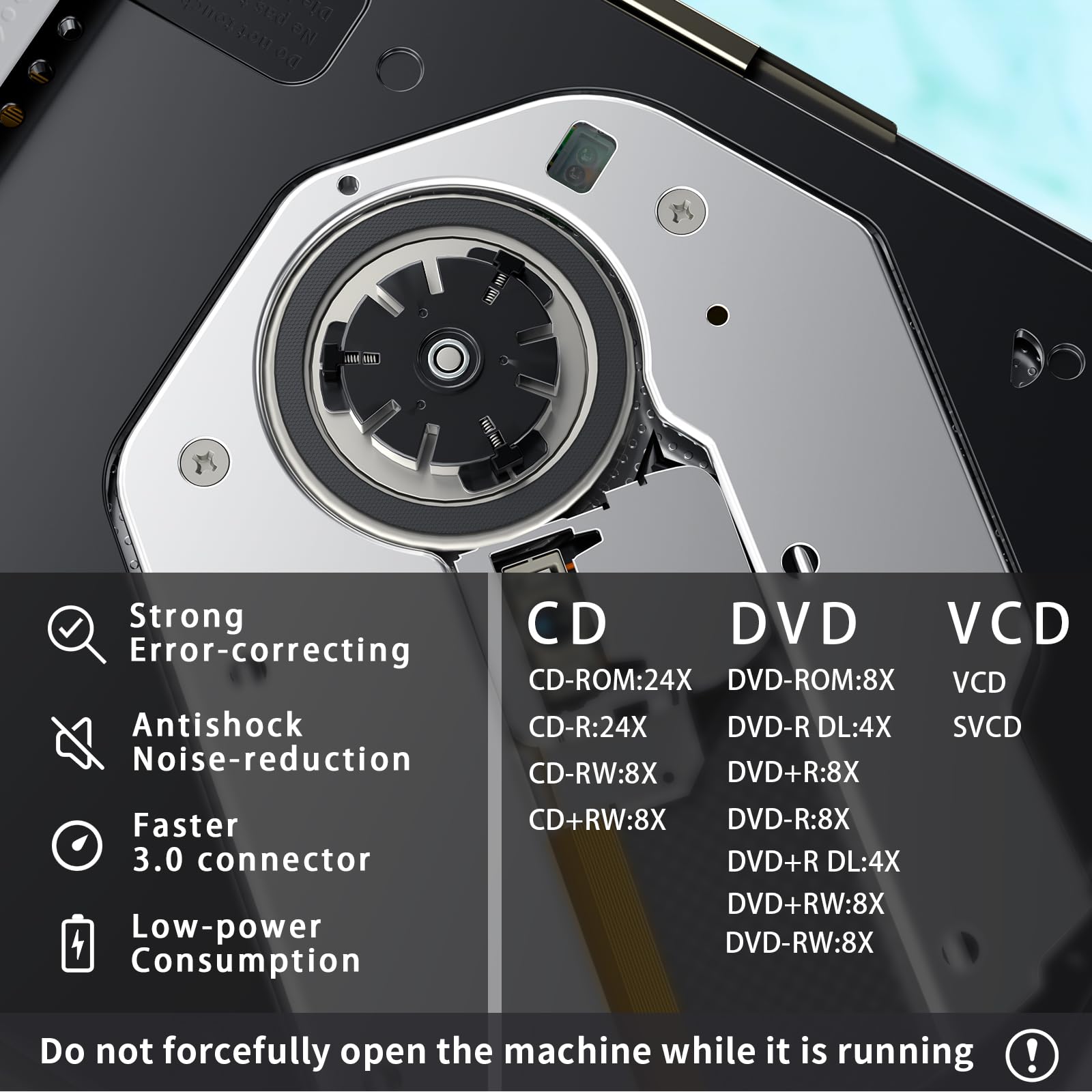 Dainty External Cd/Dvd Drive For Laptop Portable Cd/Dvd Burner Usb 3.0 Optical Disk Drive For For Laptop Mac, Dvd Player For Lap