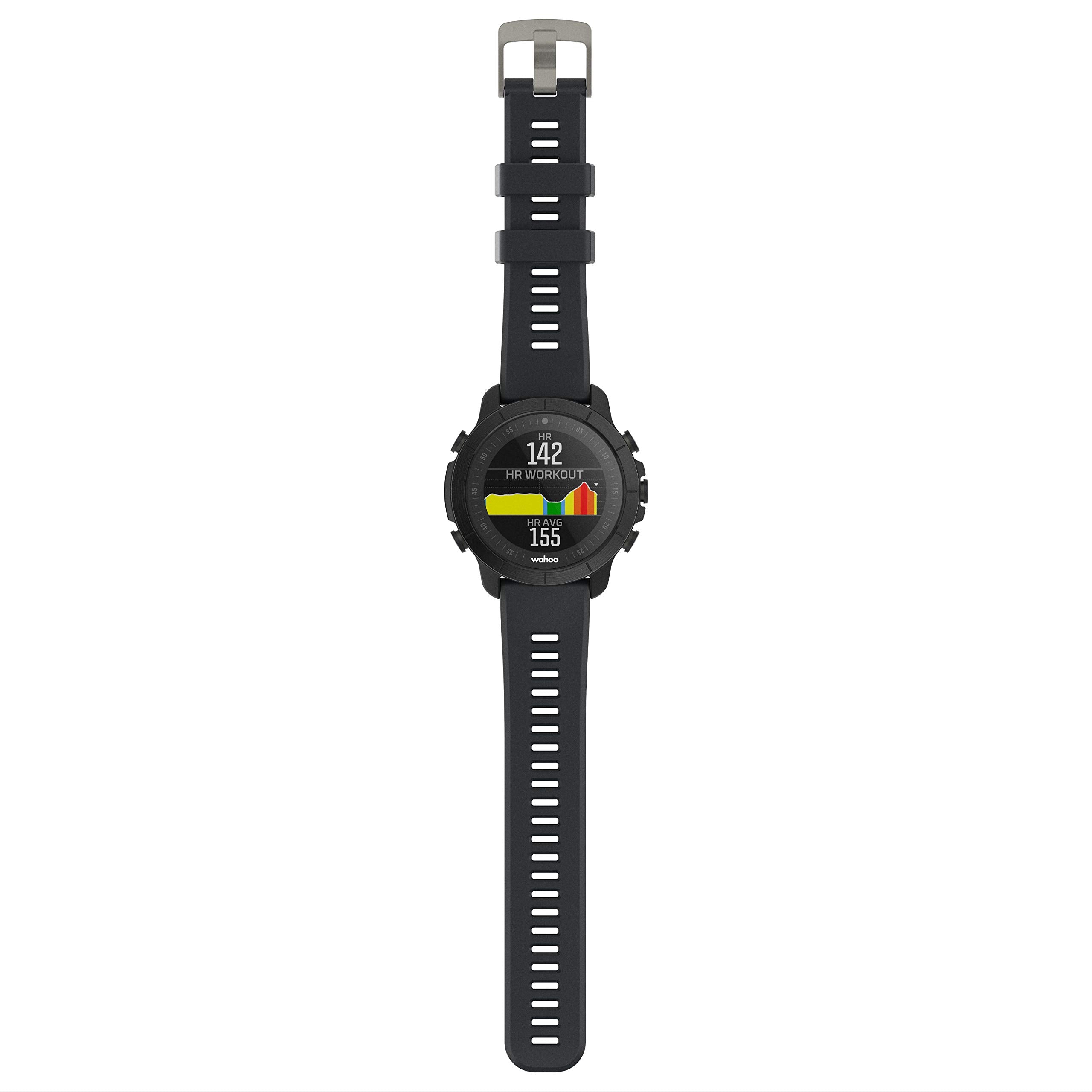 Wahoo ELEMNT Rival Charcoal Grey GPS Smartwatch for Running and Multisport - Advanced Fitness Tracker and Smart Technology