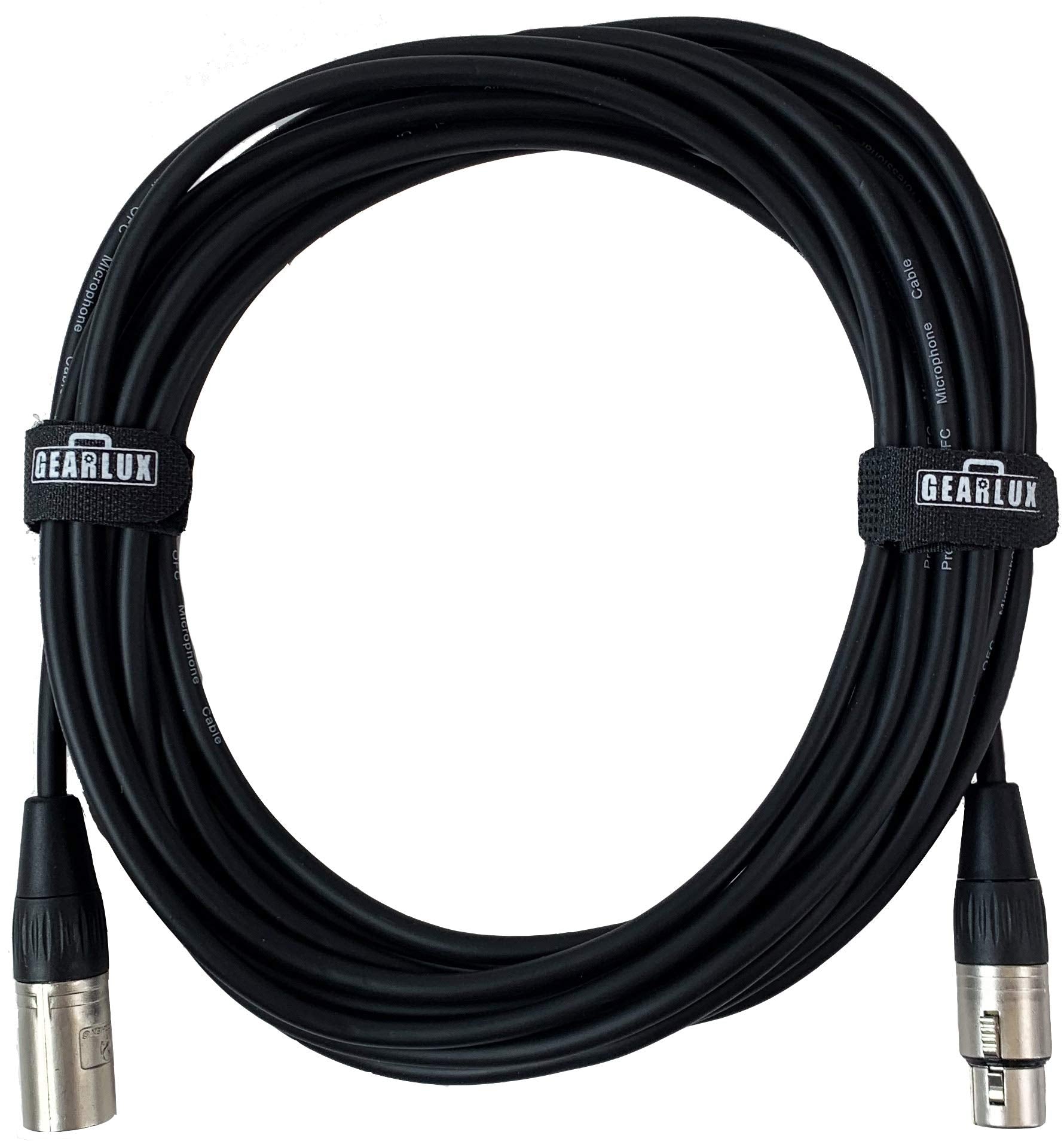 Gearlux Xlr Microphone Cable, Fully Balanced, Male To Female, 25 Feet   3 Pack