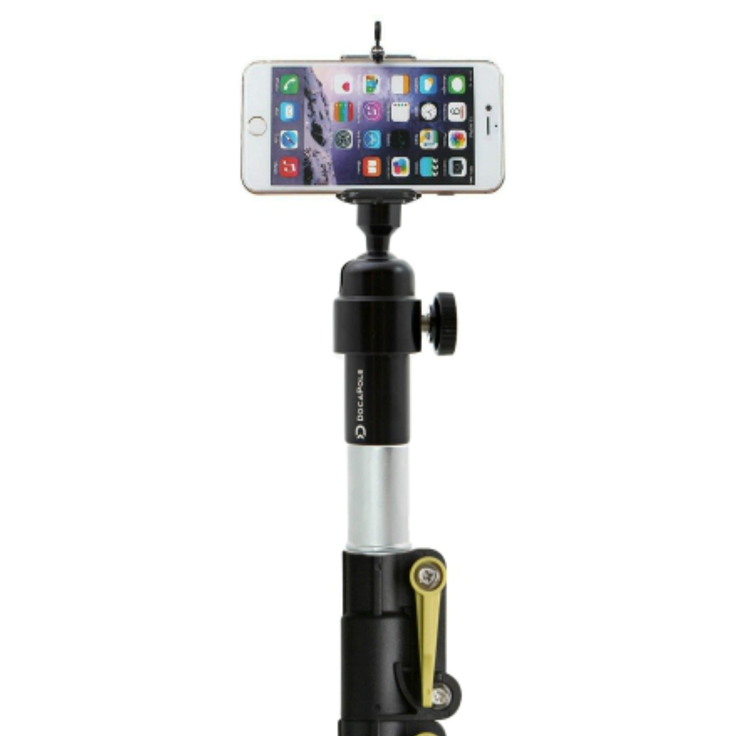 Docazoo Docapole Camera Pole   Extension Pole + Camera Swivel Adapter For Gopro, Camera Or Video Camera, Provides Reach For Aeri