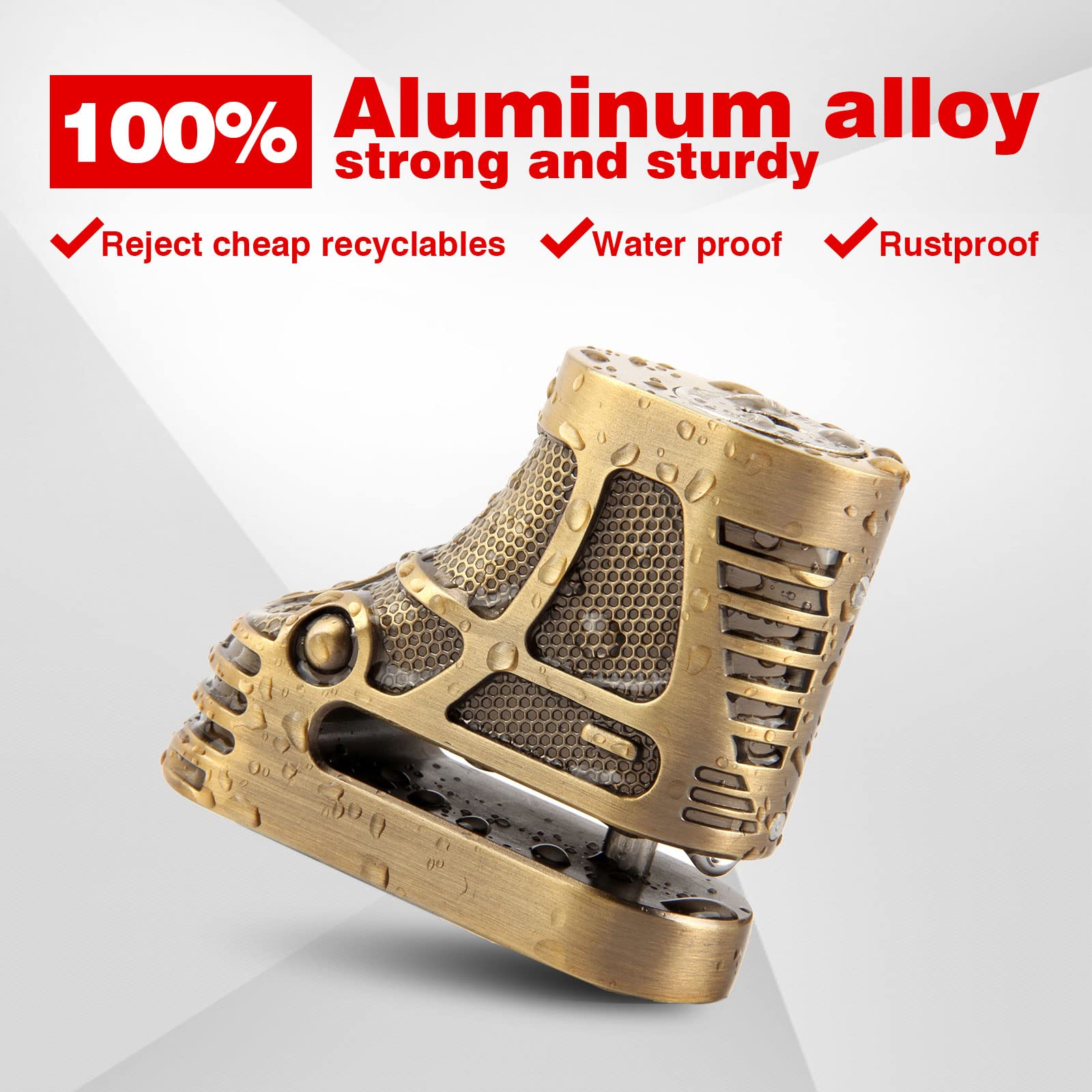 Opsoopi Motorcycle Lock, Motorcycle Locks Anti Theft Waterproof Disc Brake Lock For Motorcycles Wheel Lock Scooter Dirt Bike Wit