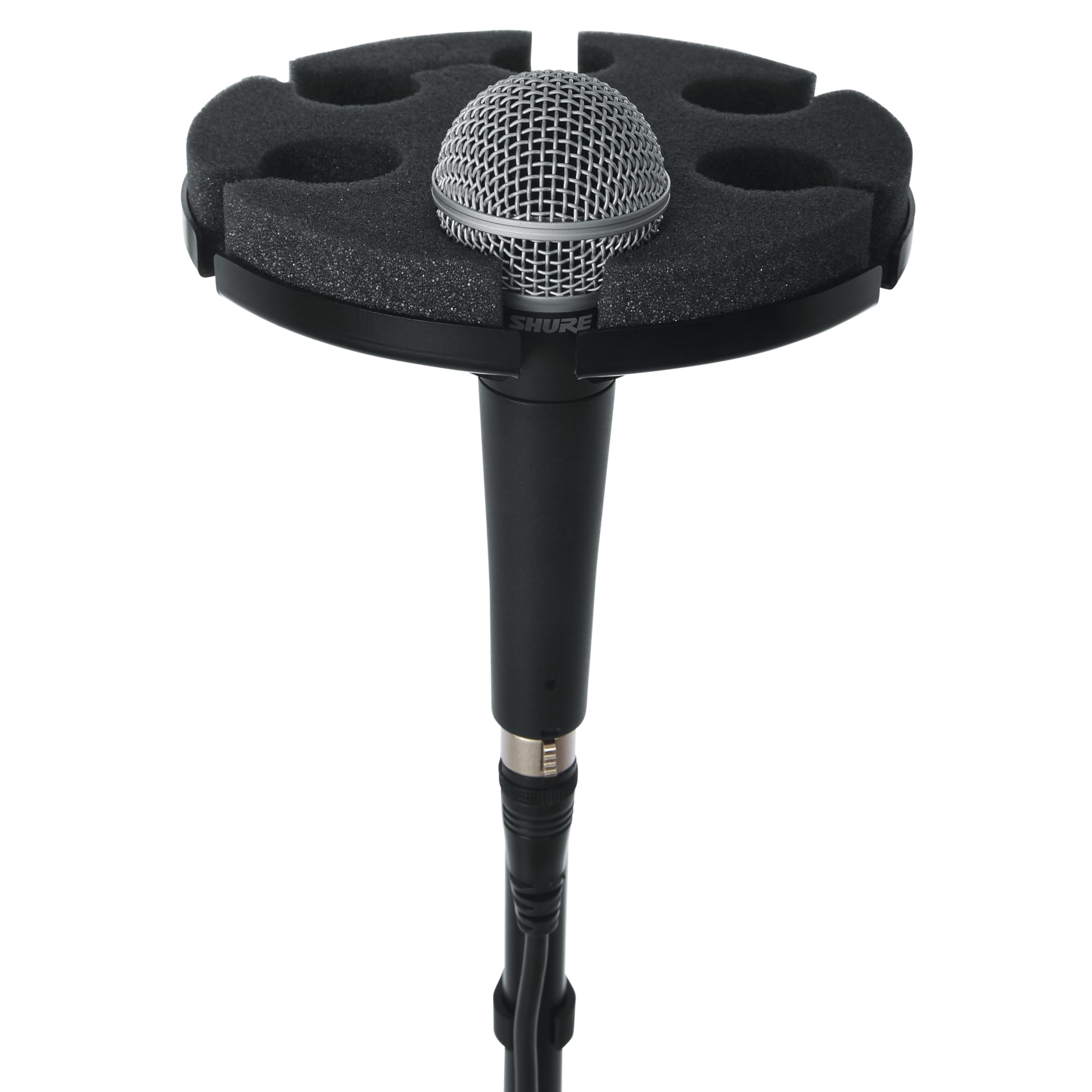 Gator Frameworks Gfw-Mic6Tray Multi Microphone Tray Designed To Hold 6 Mics