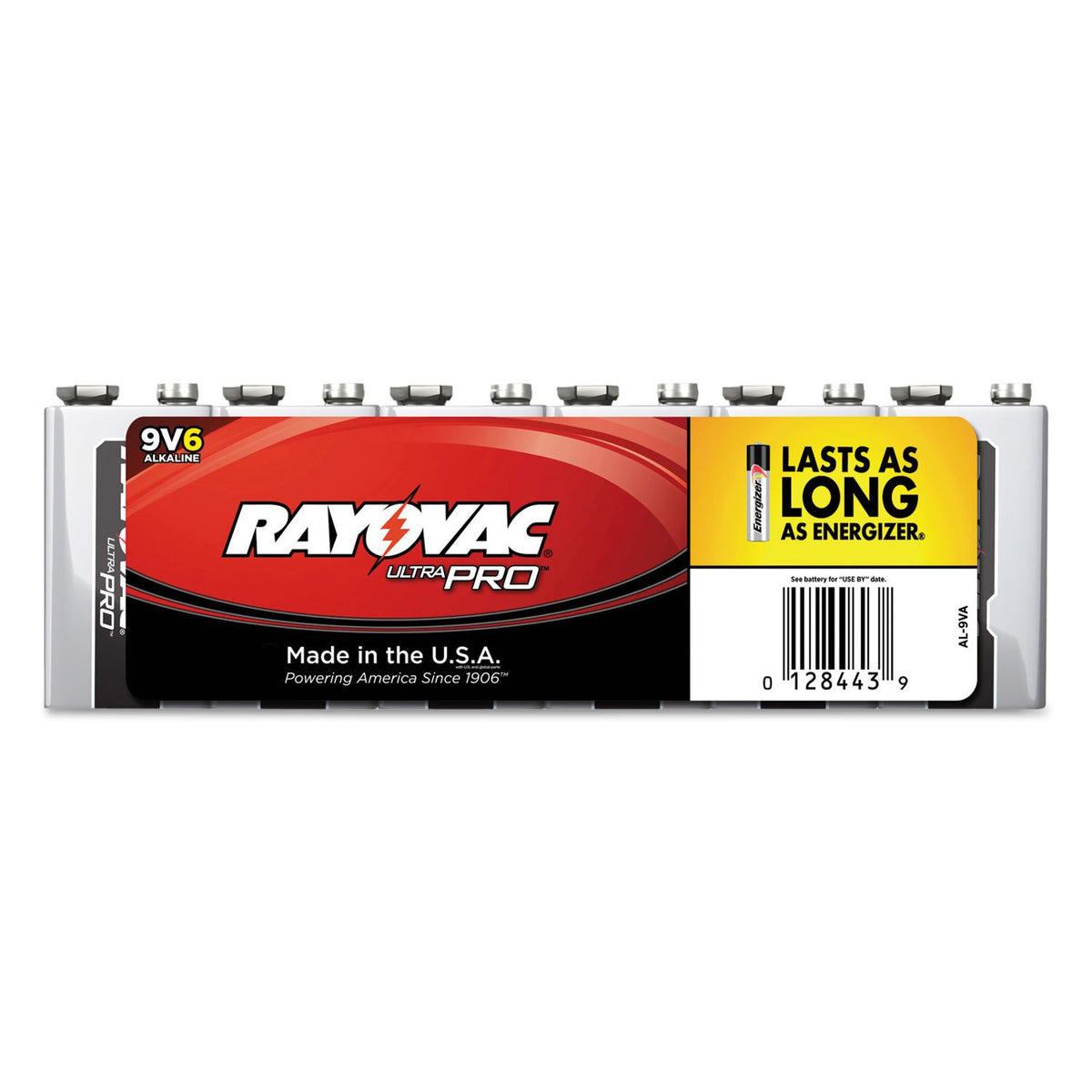 Ultra Pro Alkaline Batteries, 9V, 6/Pack6