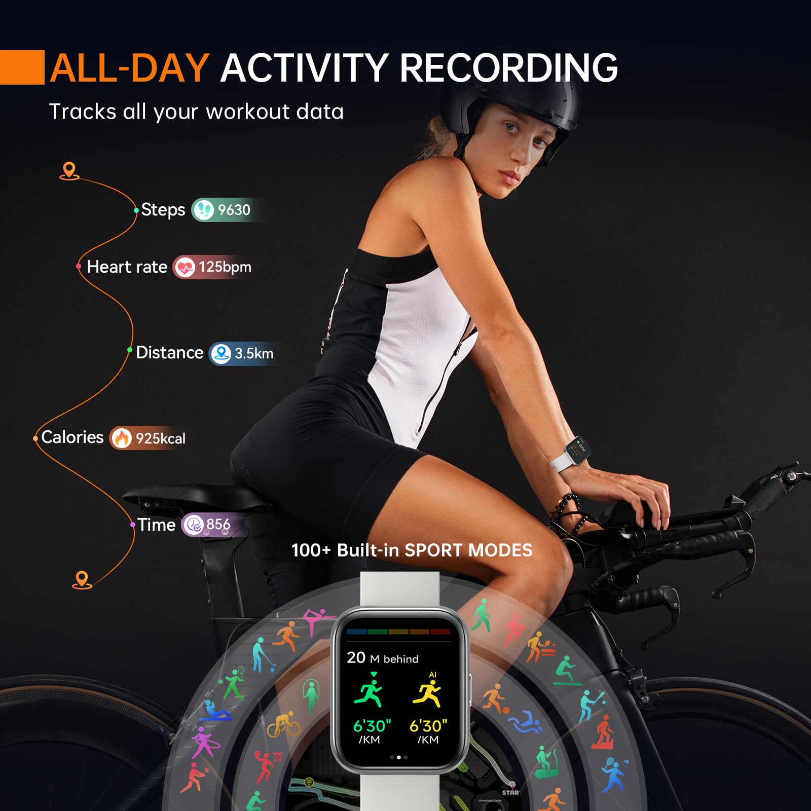 Aeac Smart Watch, 2024 Newest Fitness Watch For Men Women, Alexa Built In & Stable Bluetooth Call, With Heart Rate/Spo2/Sleep Mo