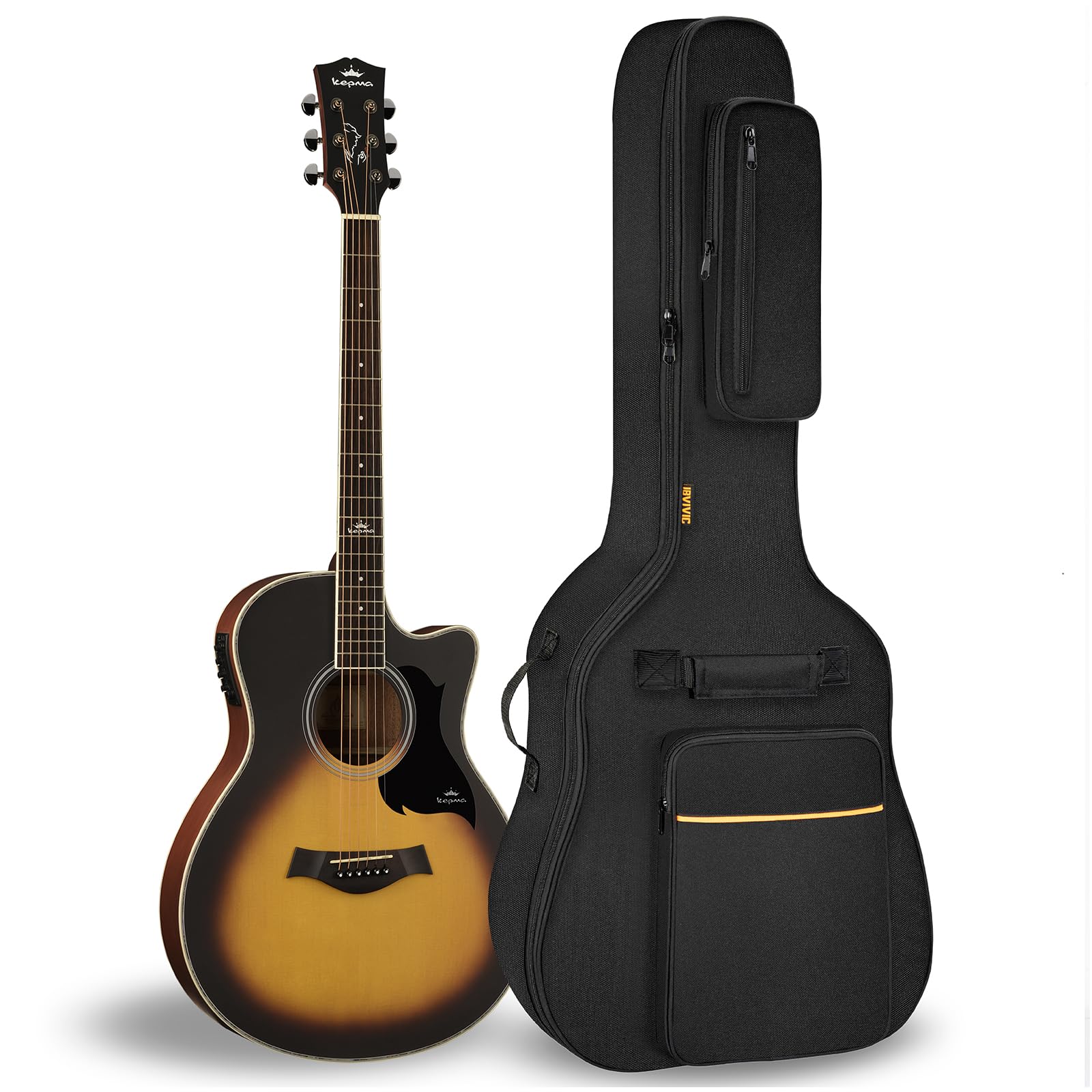 IBVIVIC Dust Cover Acoustic Guitar Bag Water Resistent Dual Adjustable Shoulder Strap Guitar Case Gig Bag No Padding, Bag Only