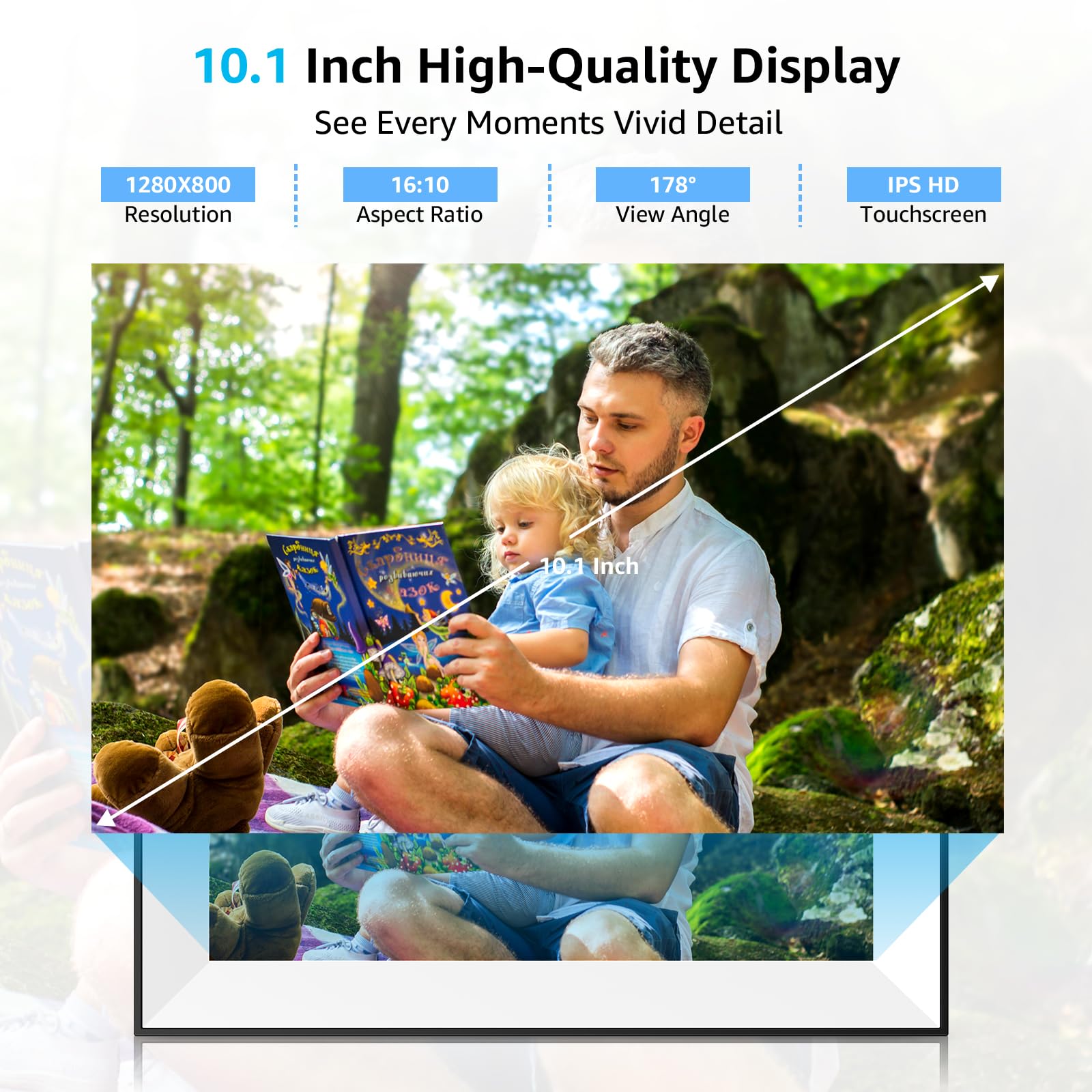 Frameo Digital Picture Frame,Wifi Slideshow Digital Photo Frame With 10.1 Inch Ips Touch Screen,Load From Phone To 32Gb Digital