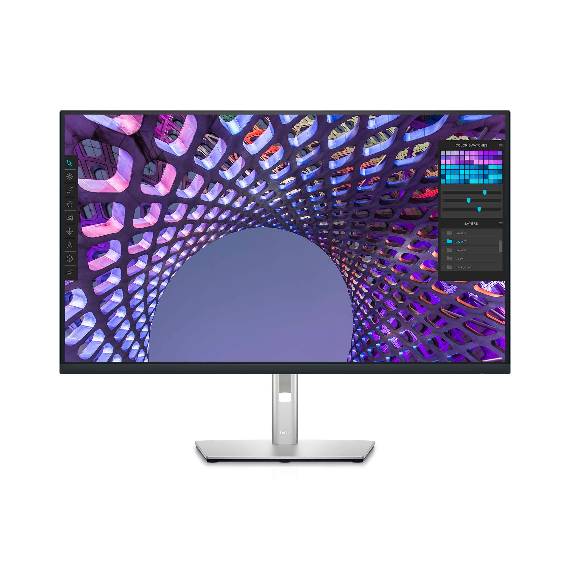 Dell P3223QE 31.5' 4K UHD LED LCD Monitor   16:9   TAA Compliant, Black, Silver