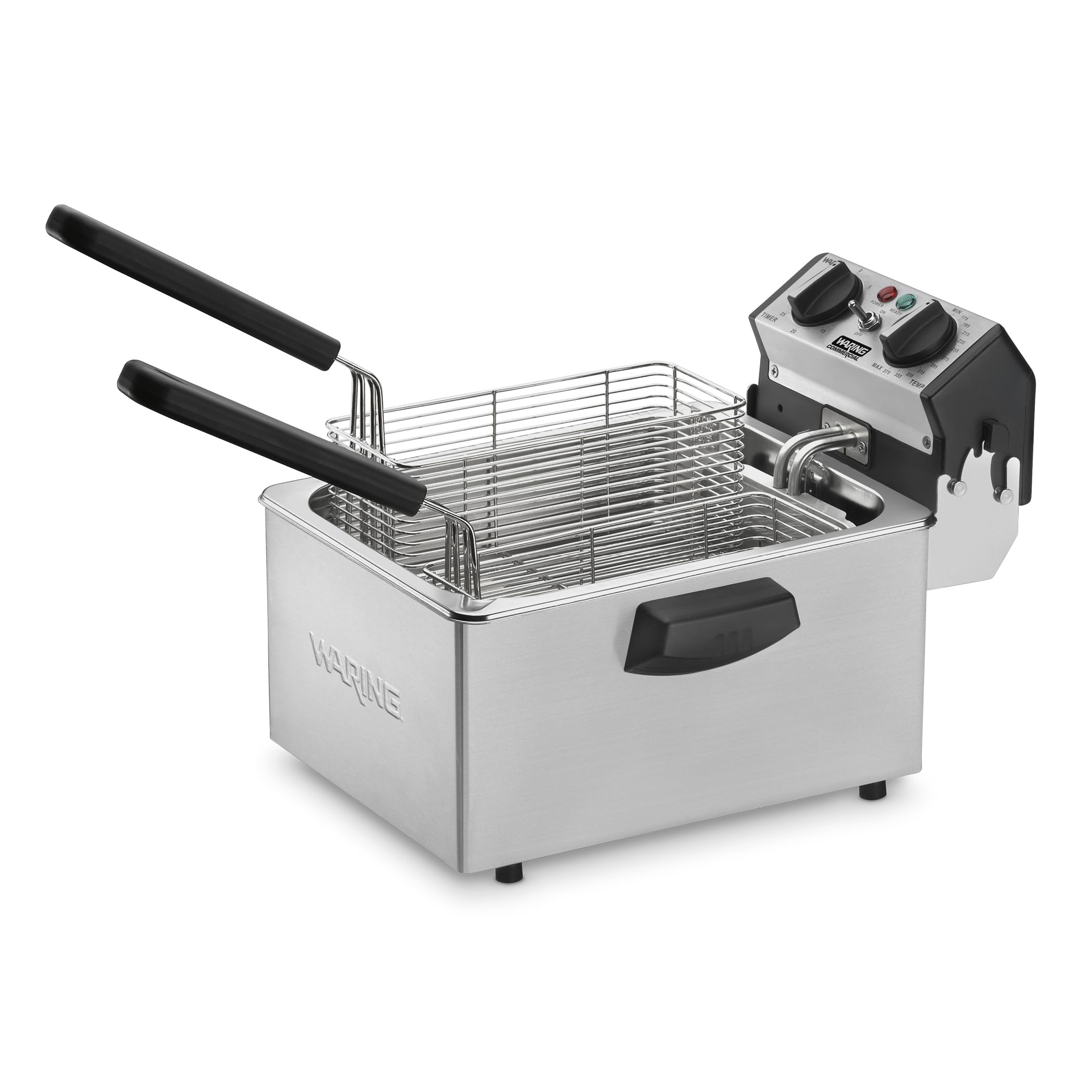 Waring Commercial Deep Fryer, 8.5 lb Capacity, Two Half-Size Baskets and One Full-Size Basket, for Professional Kitchens & Resta