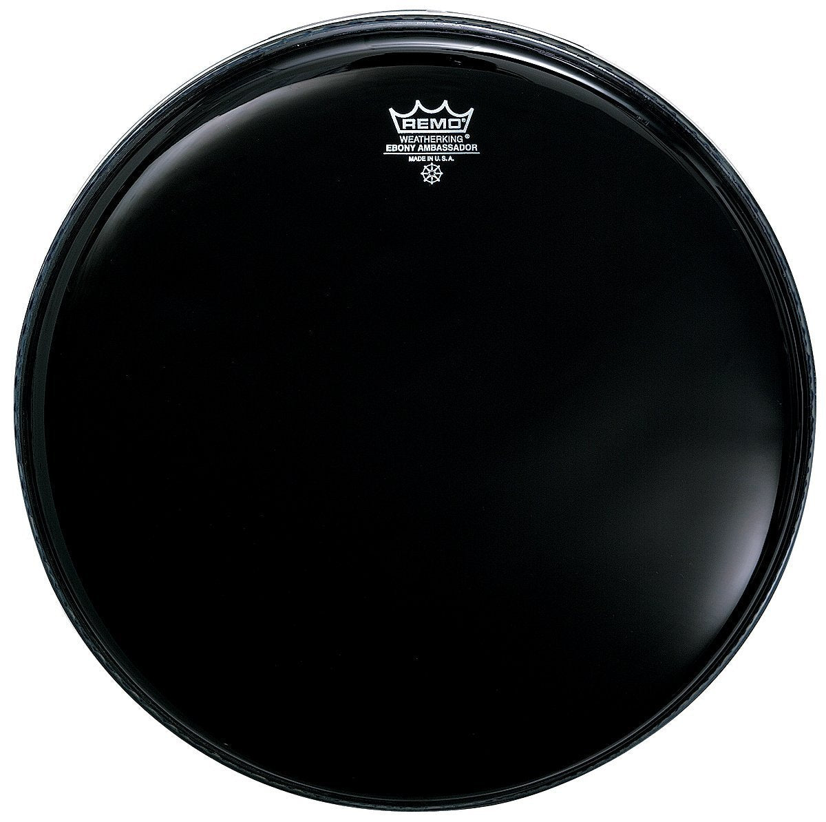 Remo Es001200 Ebony Ambassador Drum Head, 12 Inch