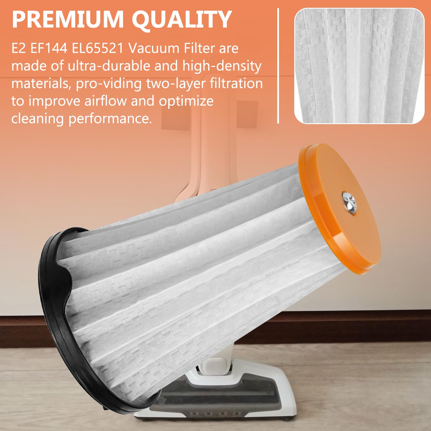 Hasmx Vacuum Filter E2 Replacement For Electrolux Ergorapido El2000 Stick Vacs & Rapido El800 Hand Vacuums, Vacuum Cleaner Filte