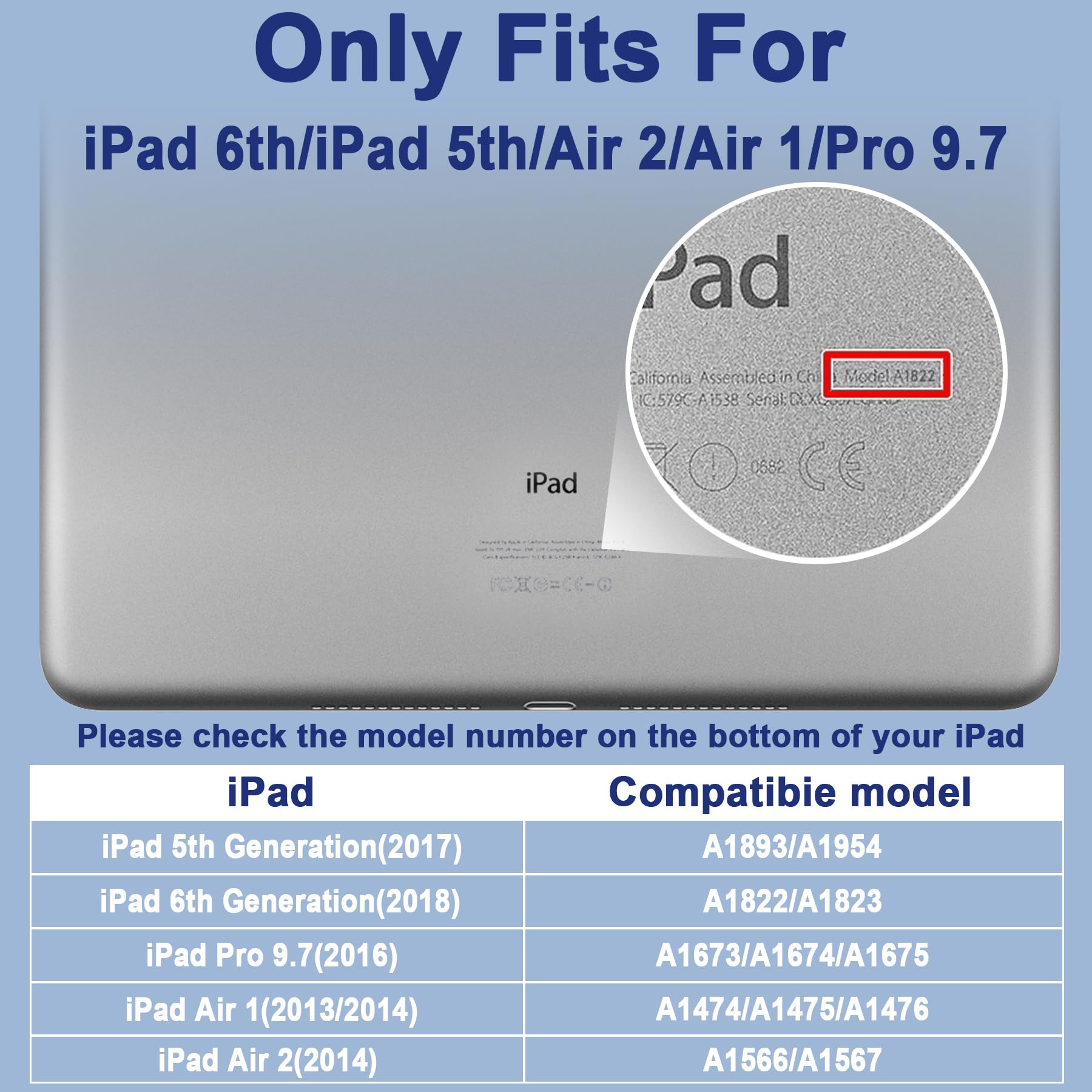 Timism For Ipad 6Th Generation Cases, Ipad 5Th Gen Case, Ipad Air 2 & 1St Case, Ipad Pro 9.7 Inch Case With Shoulder Strap And P