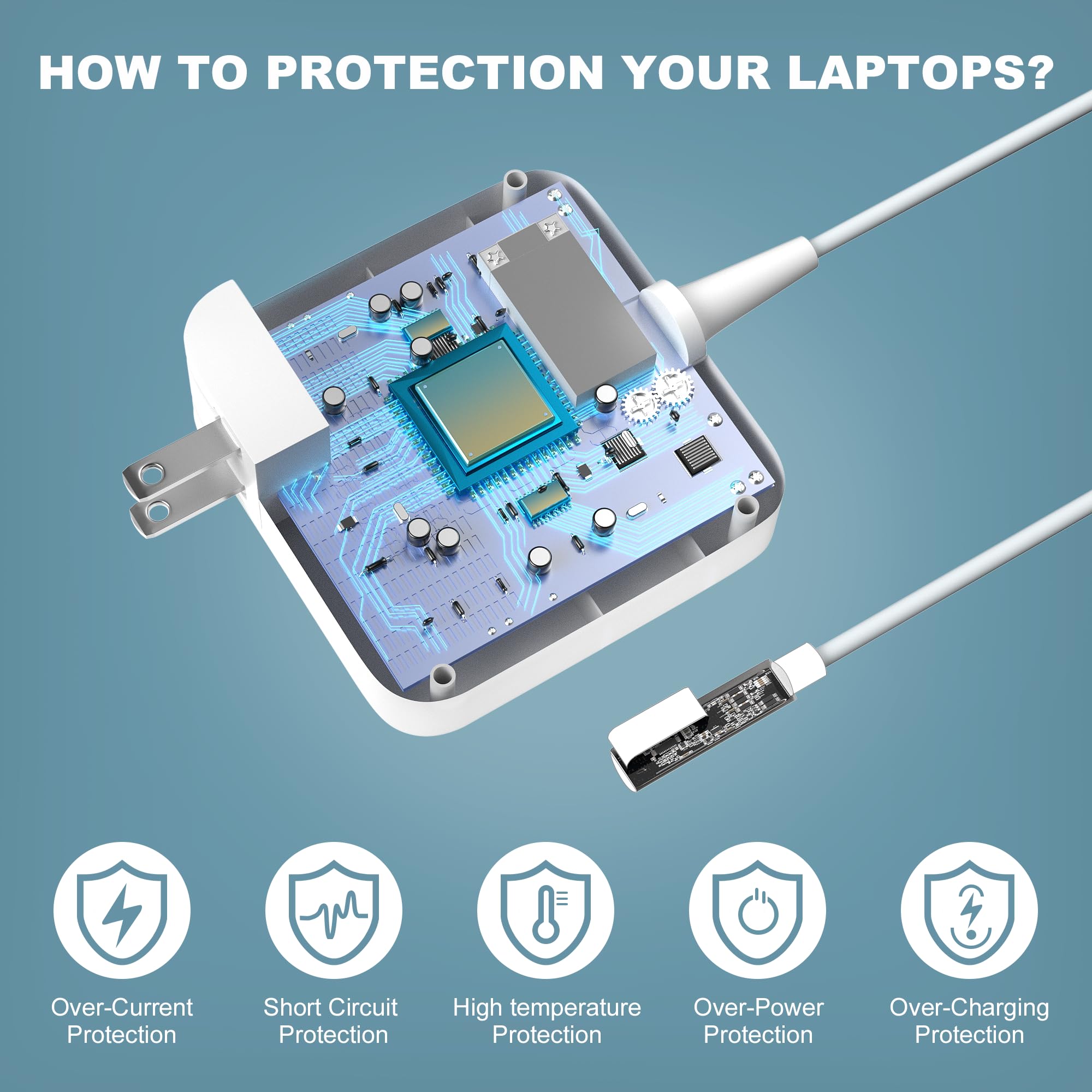 85W A1286 Charger For Mac Book Pro   Fast L Tip Power Adapter Fit For Mac Air Book Pro 15 17 Inch Laptop Before Mid 2012 Model,