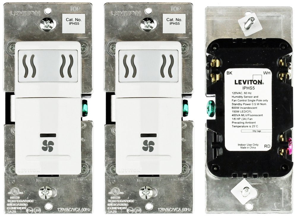 Leviton R02 Iphs5 0Lw White Humidity Control Sensor
