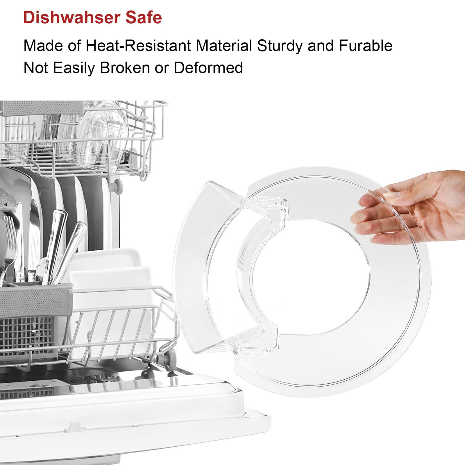 Pouring Shield For Kitchenaid  Splash Guard With Removable Pouring Chute For Kitchenaid 5.5 7 Quart Bowl Lift Stand Mixer
