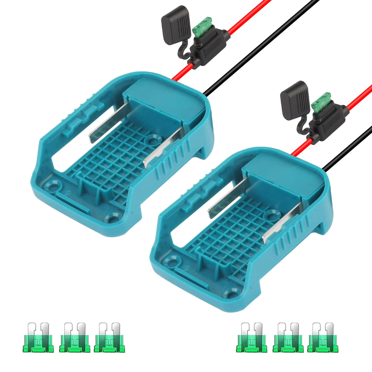Zlwawaol 2 Pack Power Wheel Adapter With Fuse & Switch, Battery Adapter For Makita 18V Lithium Battery,Power Convertor For Dly R