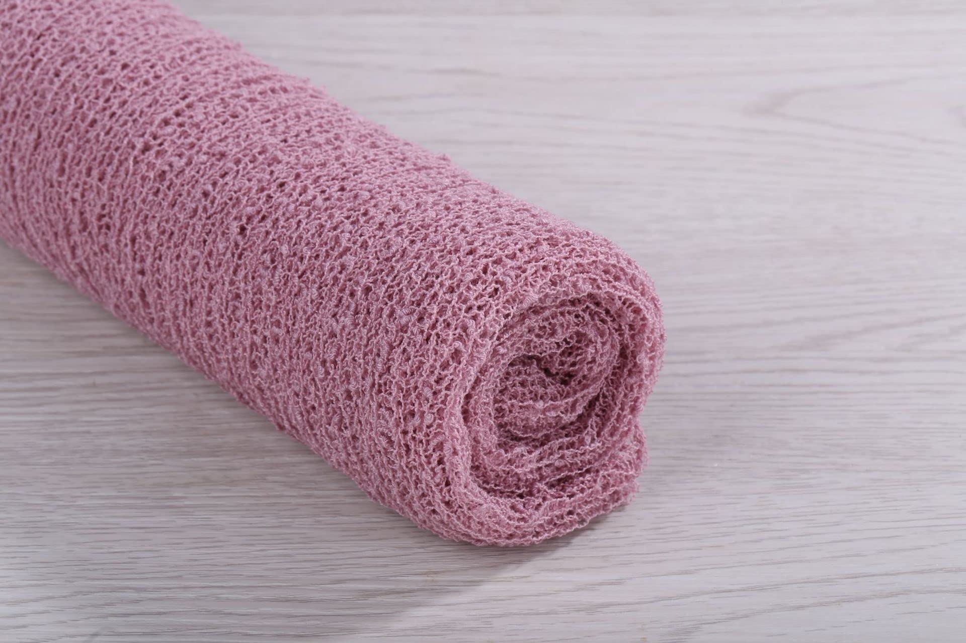 Coberllus Newborn Baby Photo Props Wrap Cloth Blanket Swaddle For Boys Girls Photography Shoot (Purple Pink)