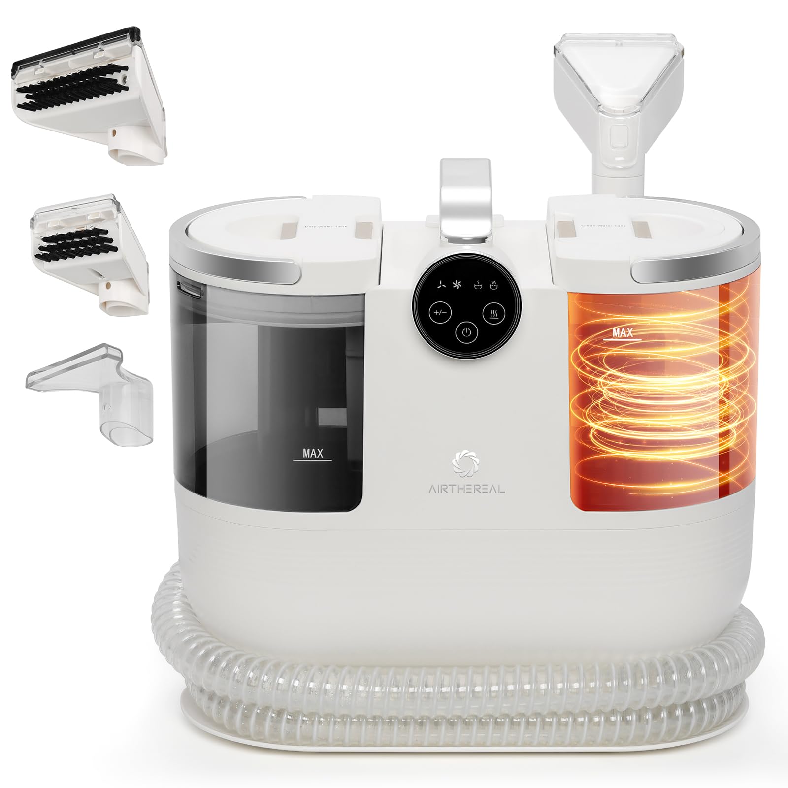 Airthereal Portable Upholstery Spot Cleaner, Instant Heating Carpet Cleaner Machine, Shampooer Machine with Self-Cleaning, 14 Kp