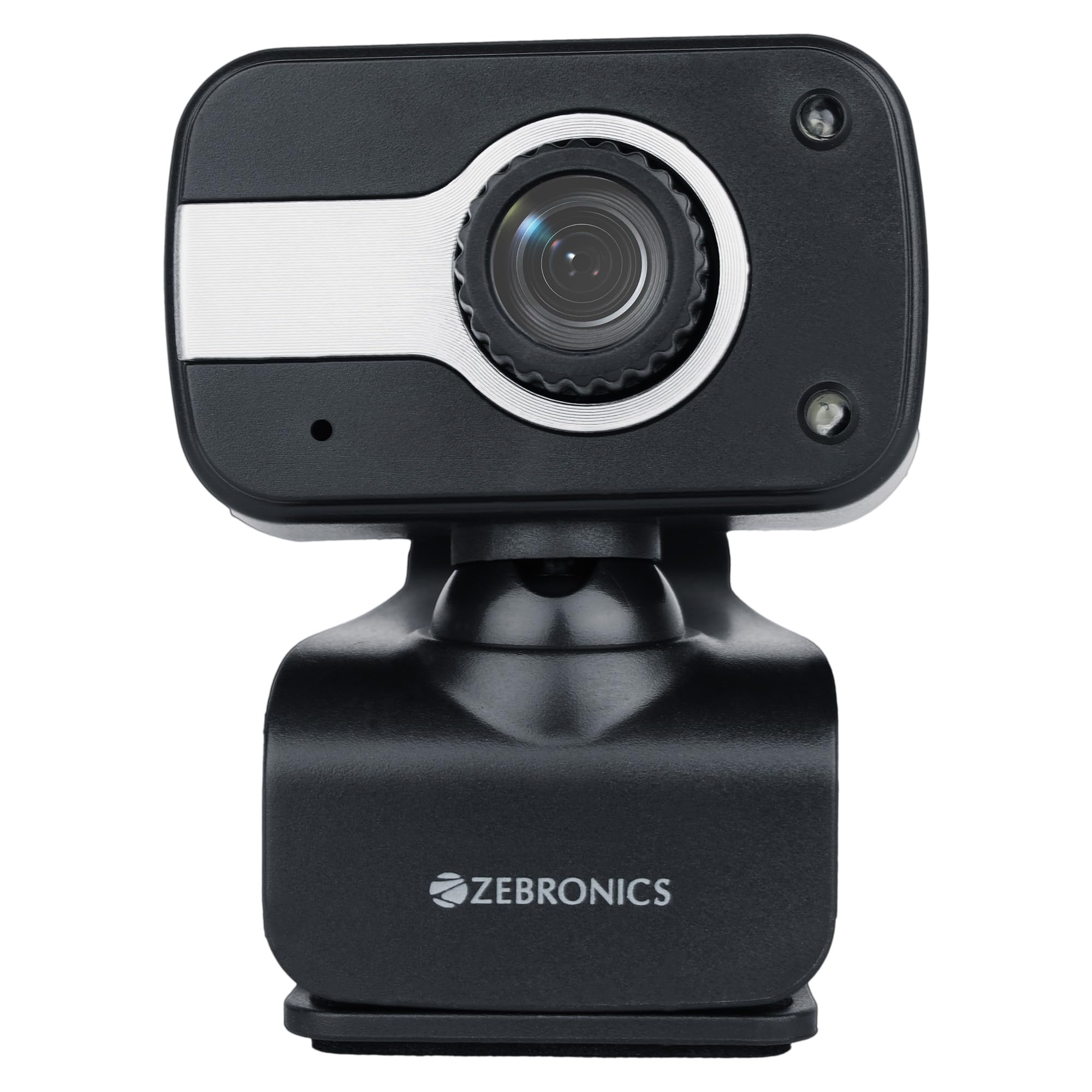 Zebronics ZebCrystal Clear Web Camera, 0.3 MP with USB with 3P Lens,Builtin Microphone,Auto White Balance,Night Vision and Man