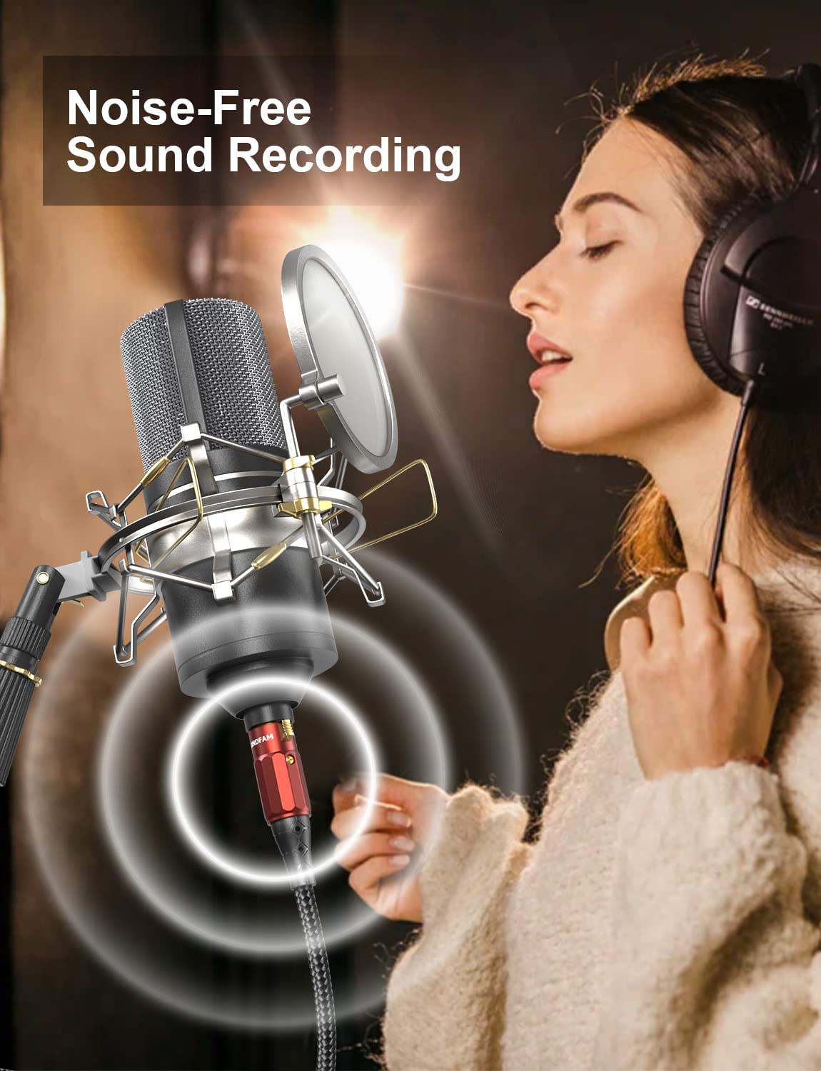 Soundfam 3.5Mm To Xlr Premium Microphone Cable 10Ft, 90 Degree Right Angle 3.5Mm(Trs,1/8 Inch,Aux) Male To Xlr Female Unbalanced