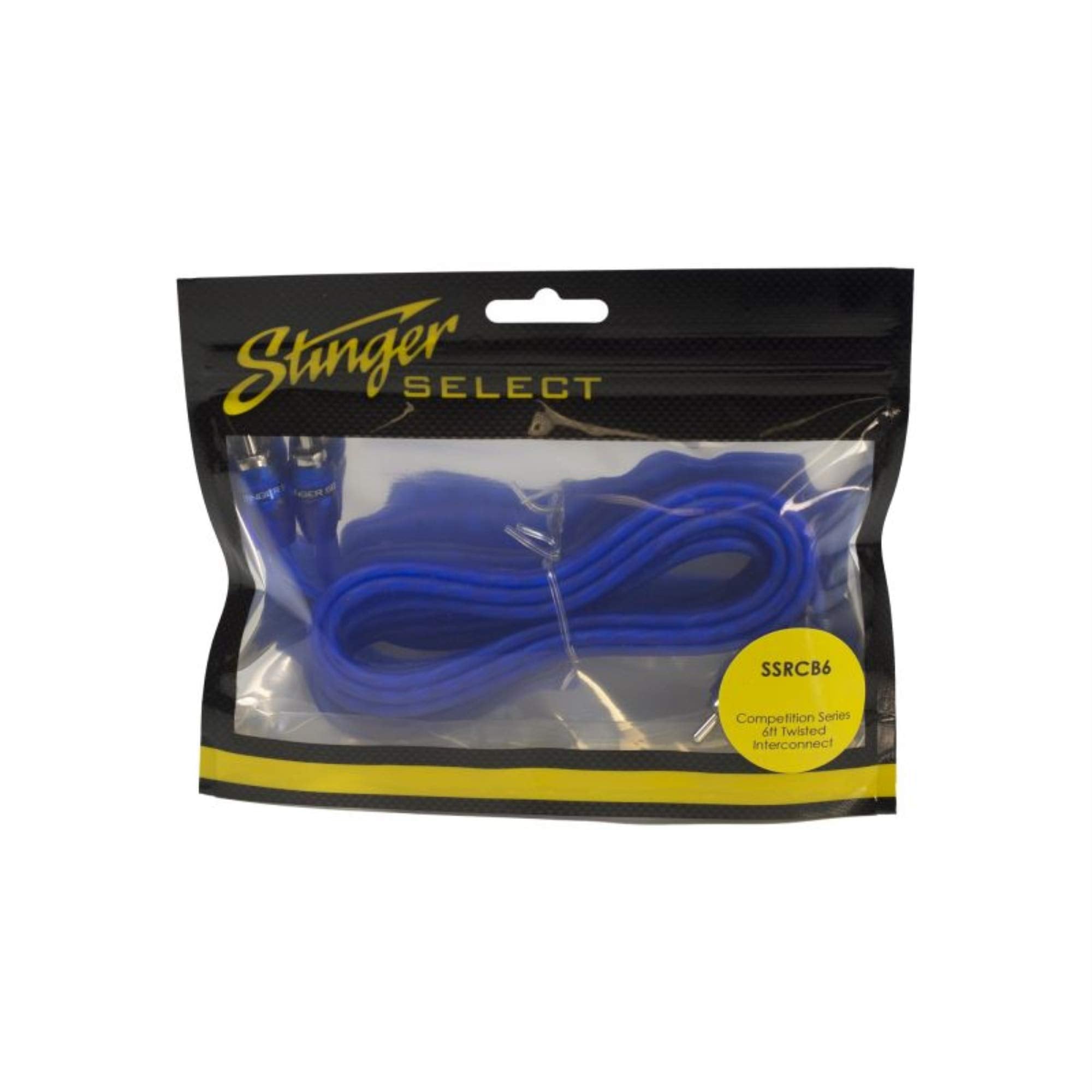 Stinger 6Ft Blue Comp Series Twisted Rca