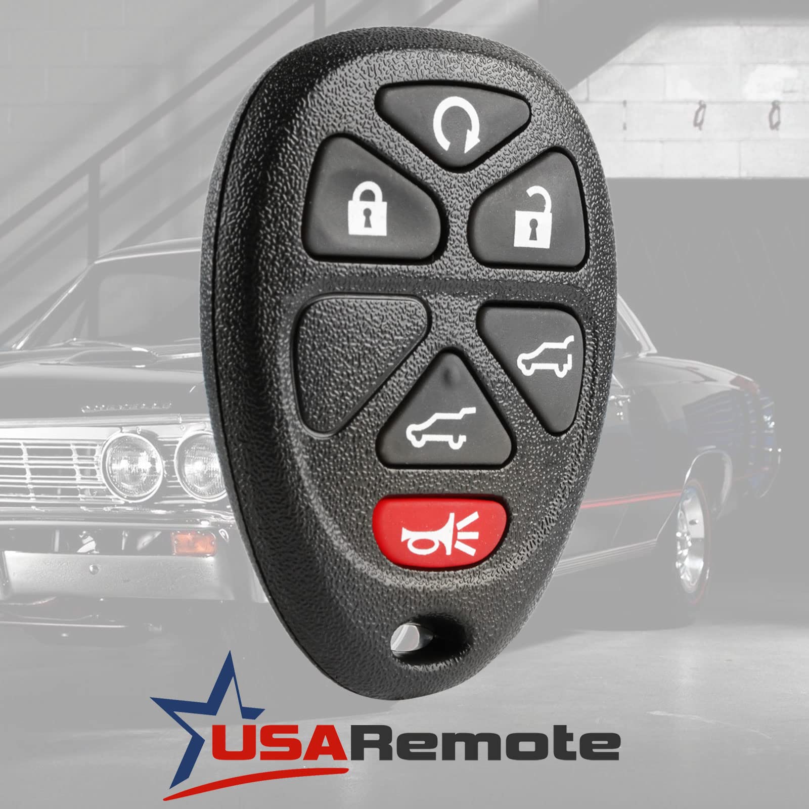 Ignition Key + Key Fob Keyless Entry Remote Fits 2007-2014 Chevy Tahoe Suburban / 2007-2014 Cadillac Escalade / 2007-2014 Gmc Yu