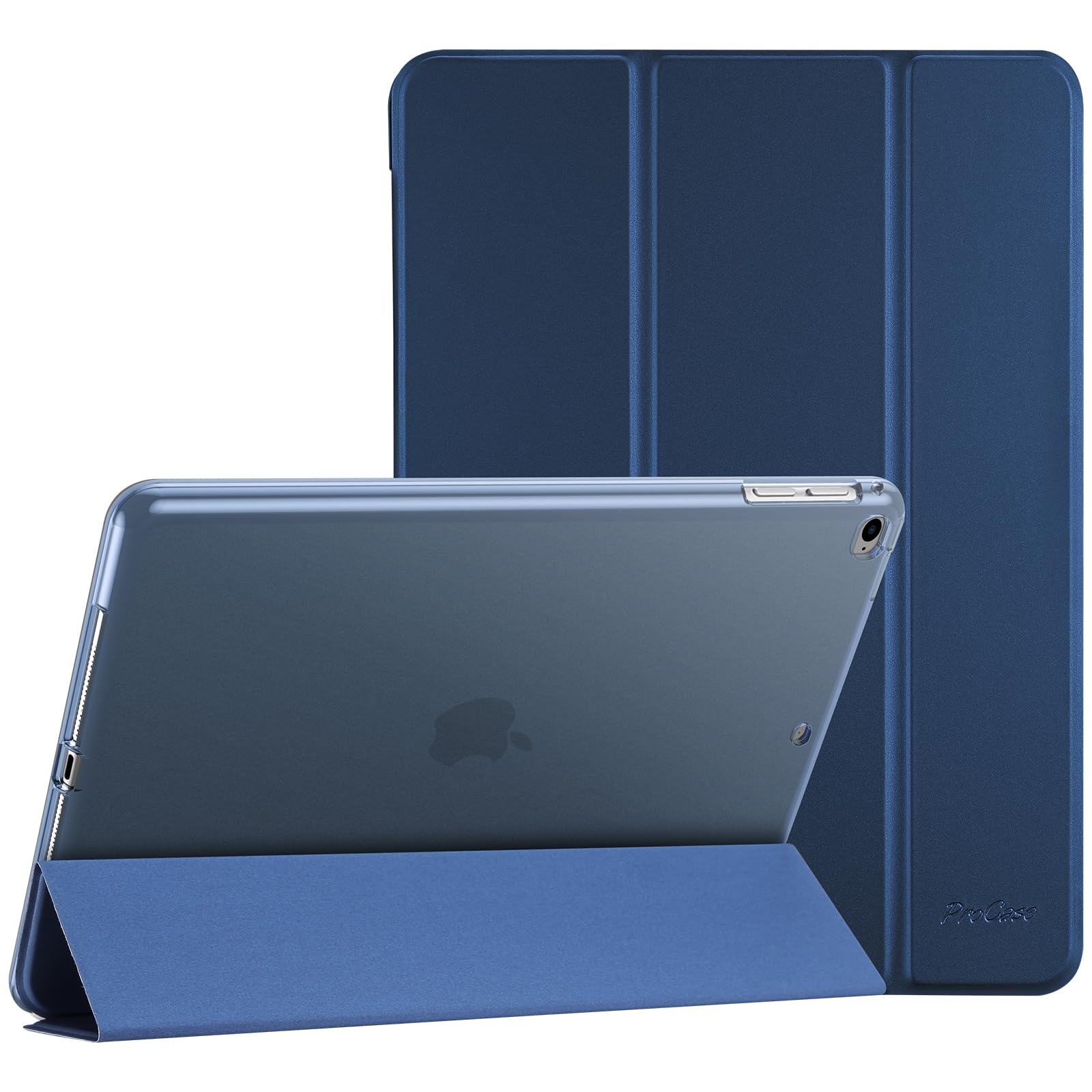 Procase Smart Case For Ipad 9.7 Inch Ipad 6Th 5Th Generation Cases, Ipad Air 2, Ipad Air Case, Slim Soft Tpu Cover Stand Smart Case For Ipad 9.7 2018 2017 Model Ipad Air 2 Air 1  Darkblue