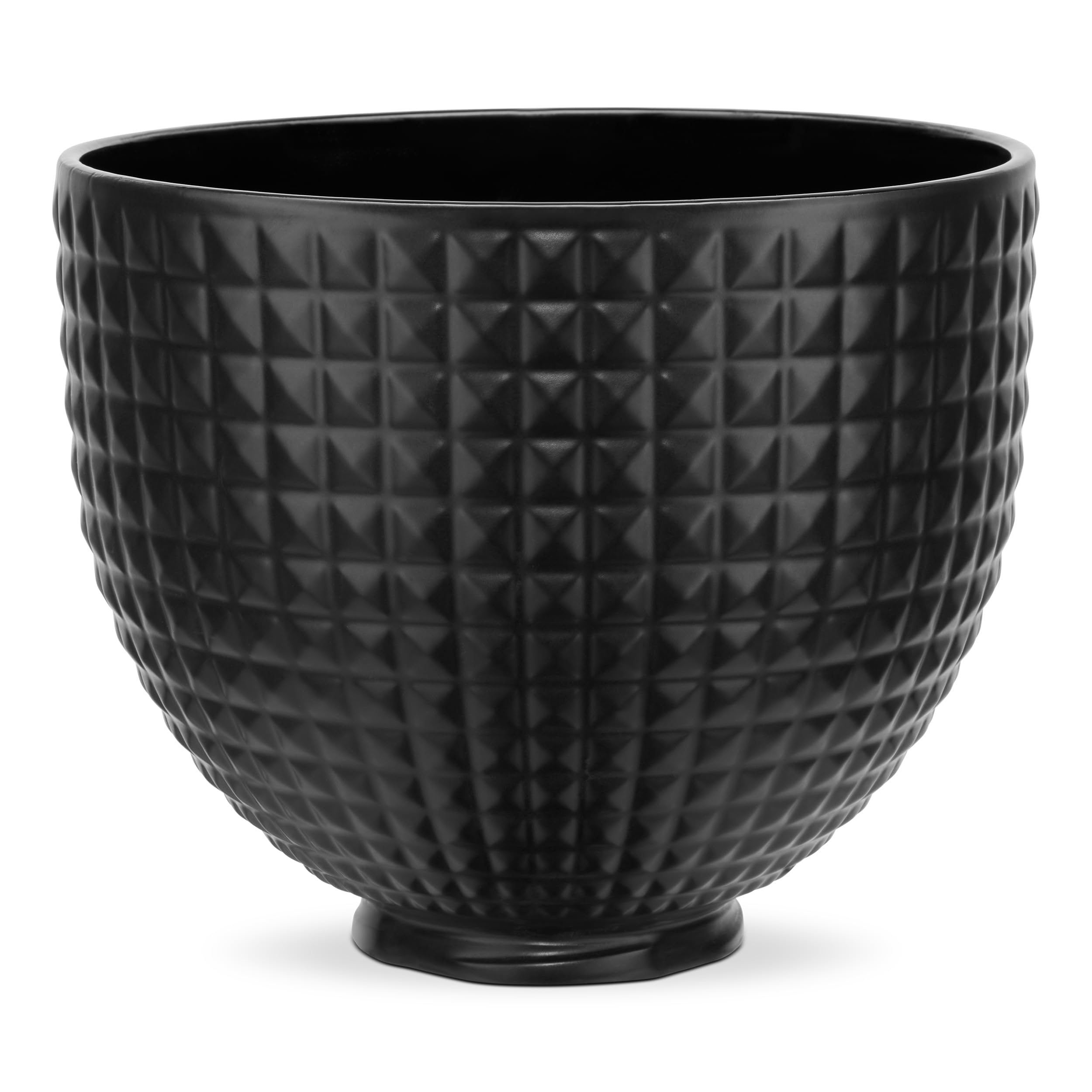 KitchenAid 5 Quart Black Studded Ceramic Bowl 4.5 or 5 Q Tilt-Head Stand Mixers, KSM2CB5LS