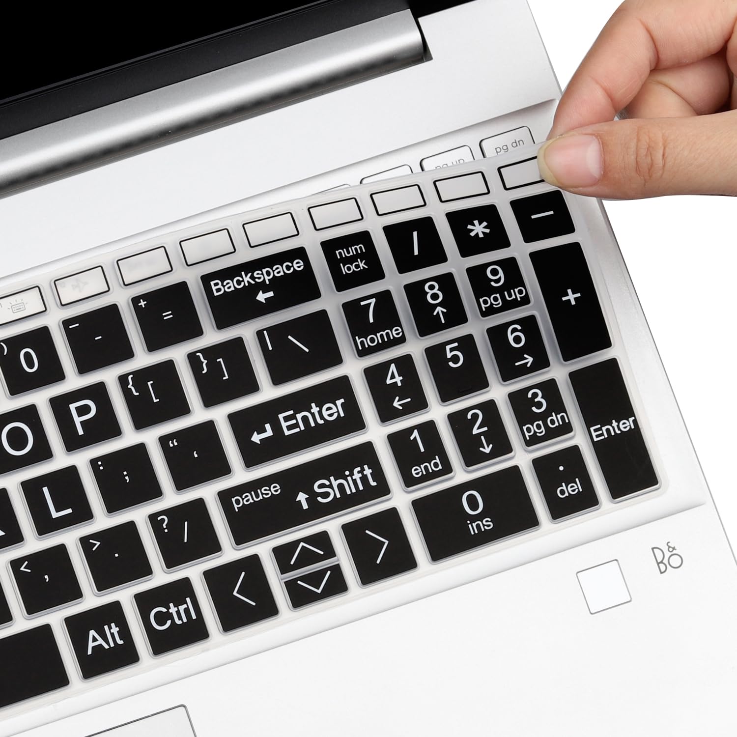 Large Print Keyboard Cover For 2024 2023 Hp Laptop 17 Cn 17 Cp, Hp Essential Laptop 17T 17.3 17Z Cp000/Cp300/Cp200 17T Cn300/Cn2