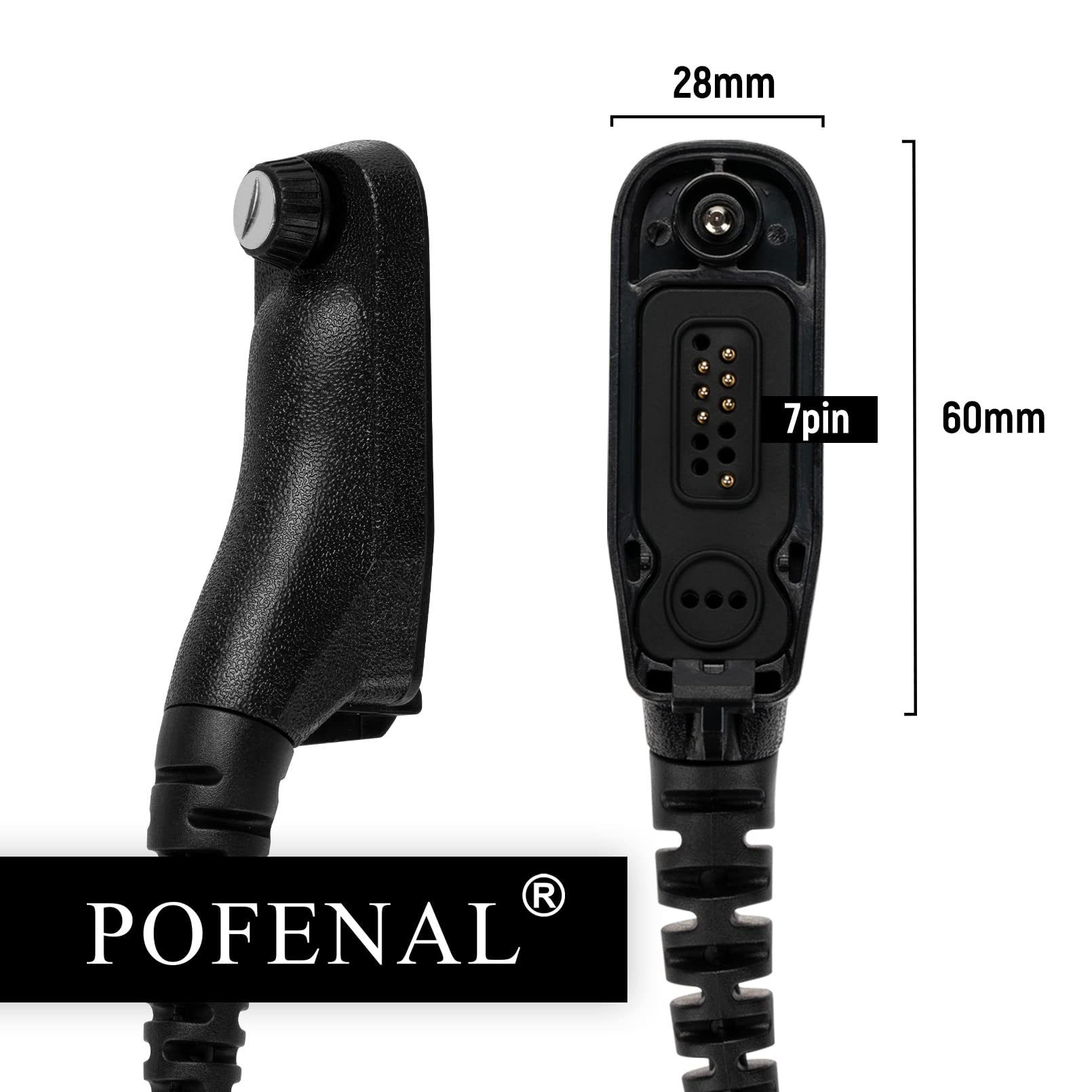Pofenal Xpr7550 Apx6000 Earpiece Headset Surveillance Compatible With Motorola Xpr6380 Xpr6580 Xpr7380 Xpr7350E Xpr7380E Xpr7550